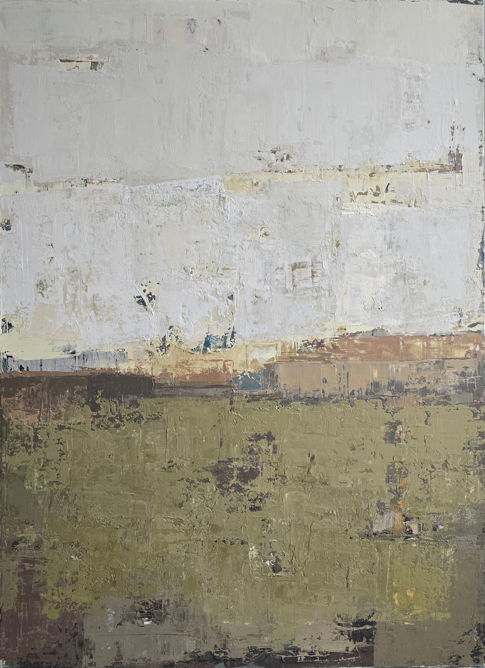 Forest Series original painting in green, earthy tones created by BIRUTE STUDIO.