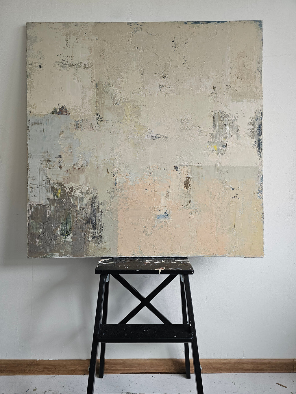 textured abstract painting contemporary decor BIRUTE STUDIO