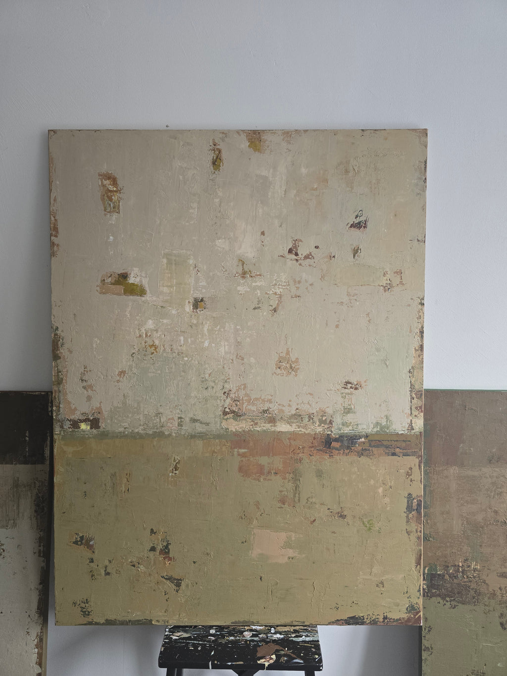 Abstraktus paveikslas -„Fog over Foliage“ 120x90cm