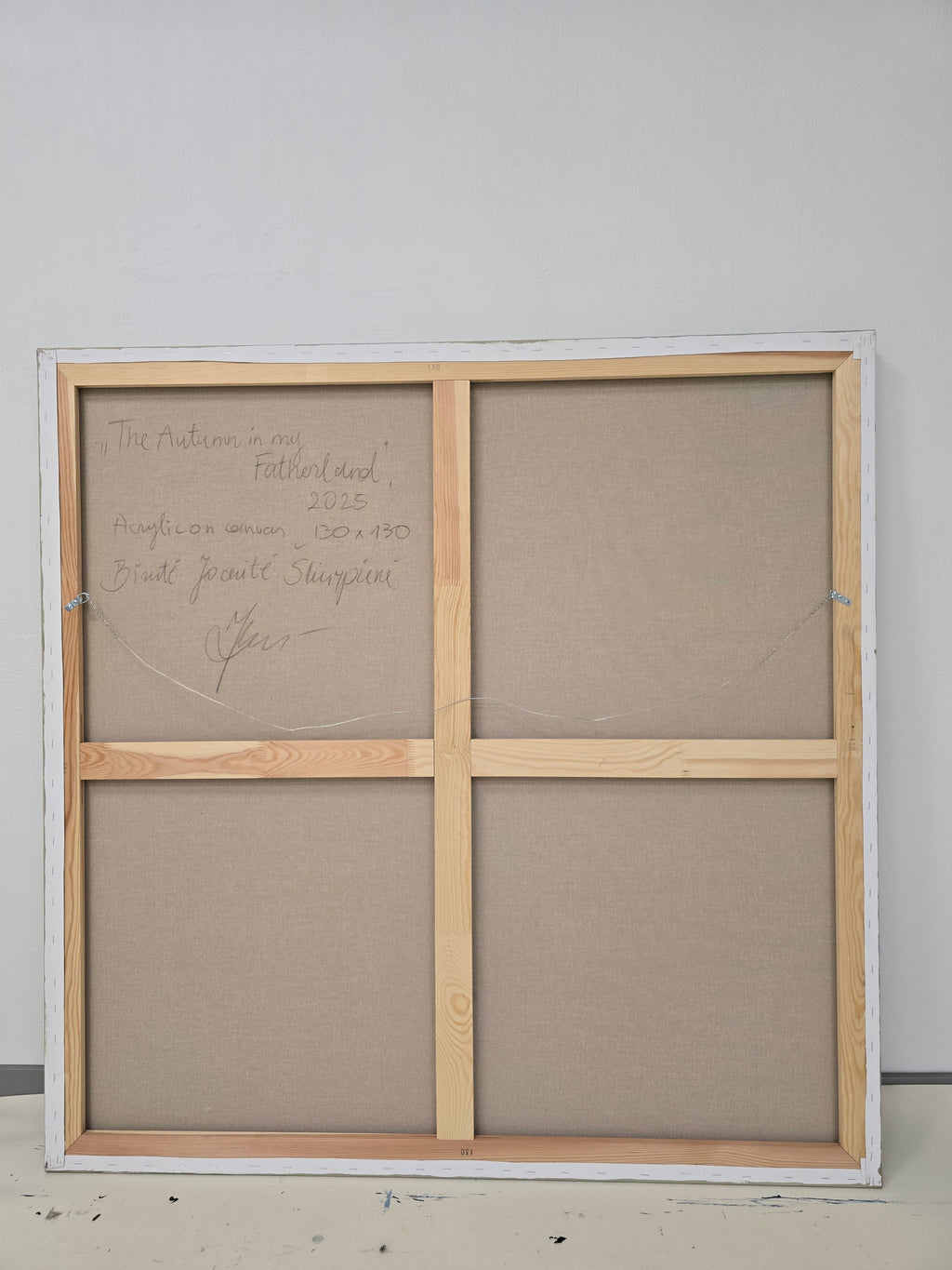 The Autumn in My Fatherland. 130x130 cm