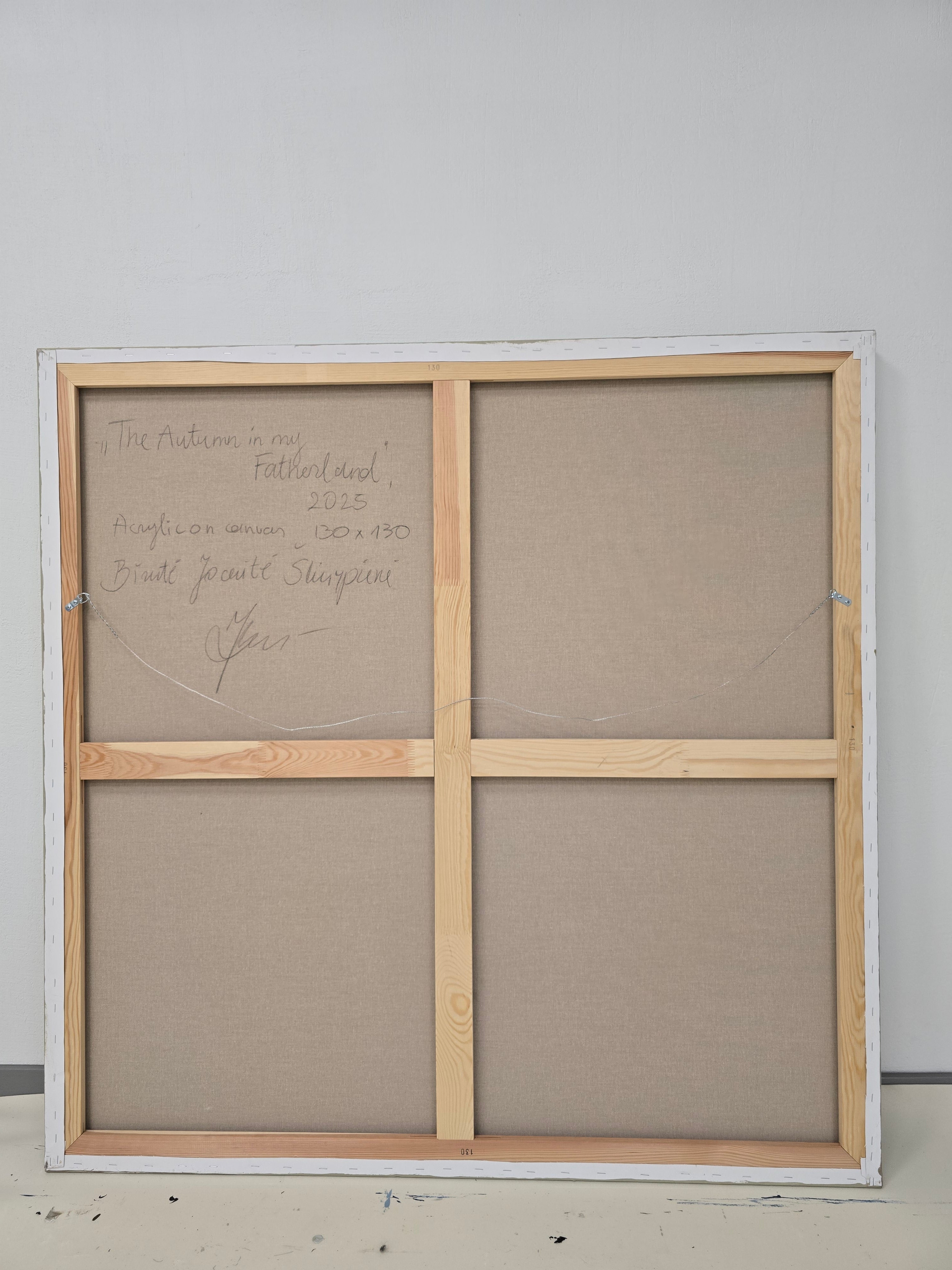 The Autumn in My Fatherland. 130x130 cm