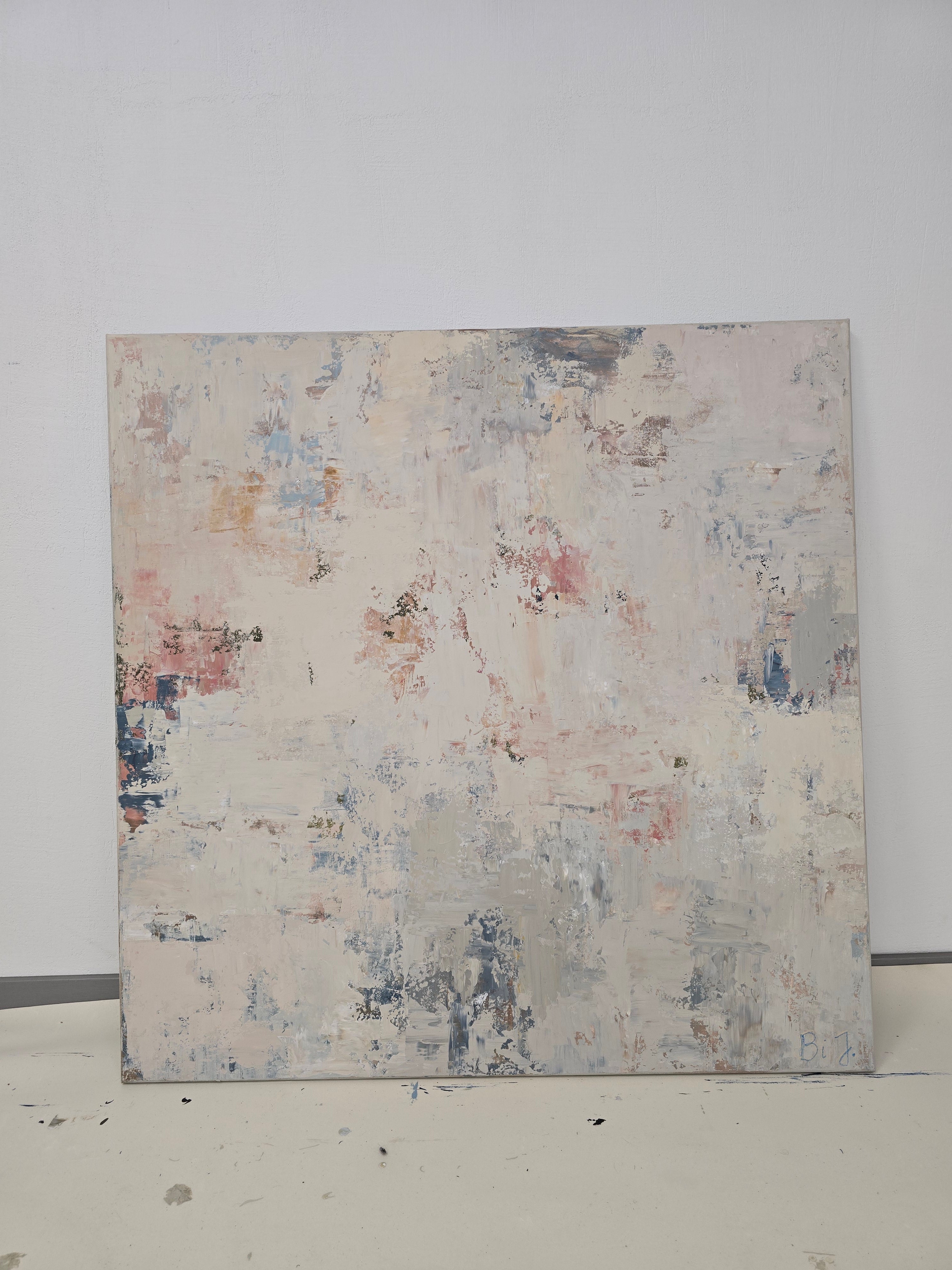 Abstraktus paveikslas - „Blossoms“. 110×110 cm