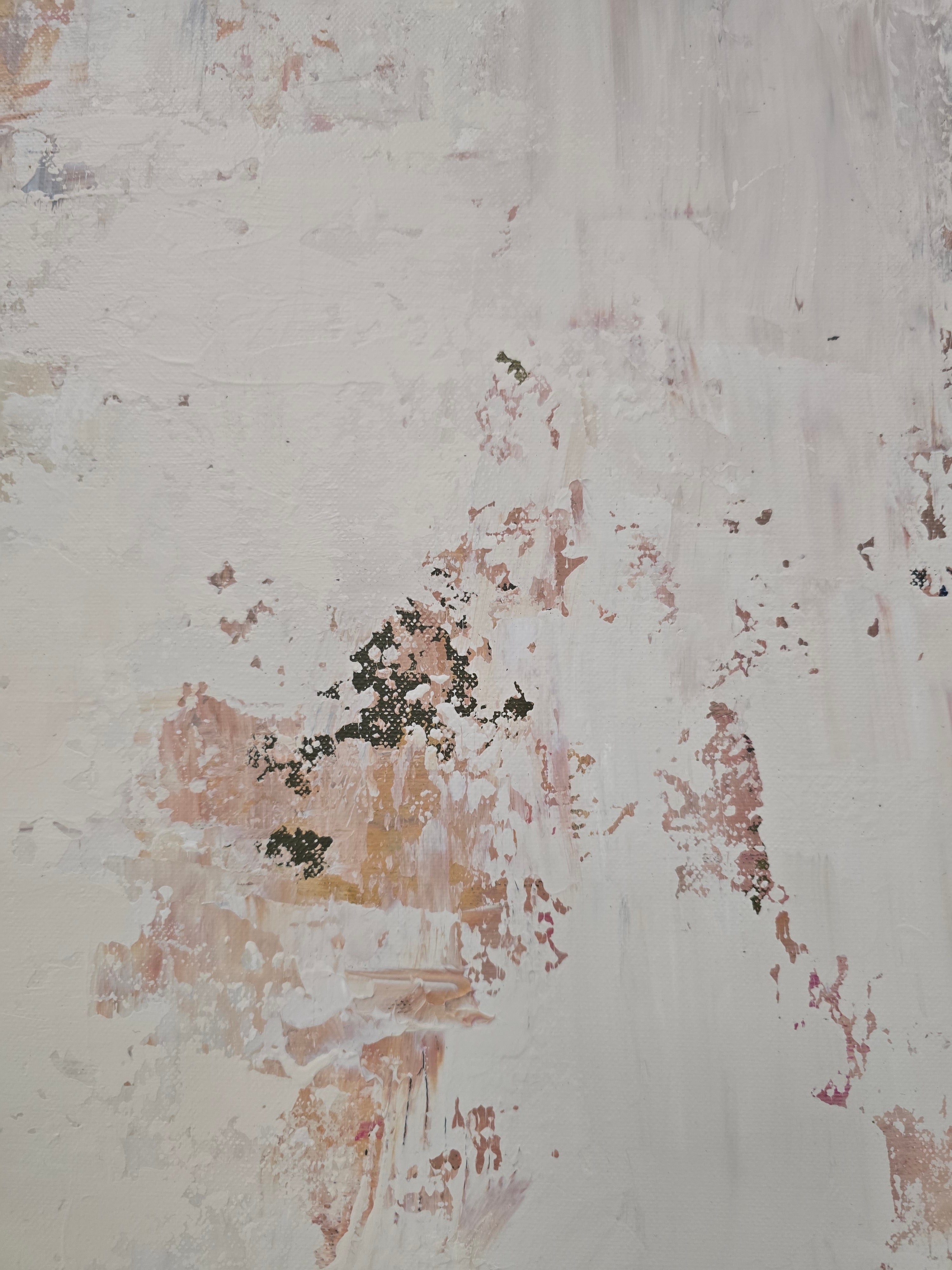 Abstract painting - Blossoms. 110x110 cm