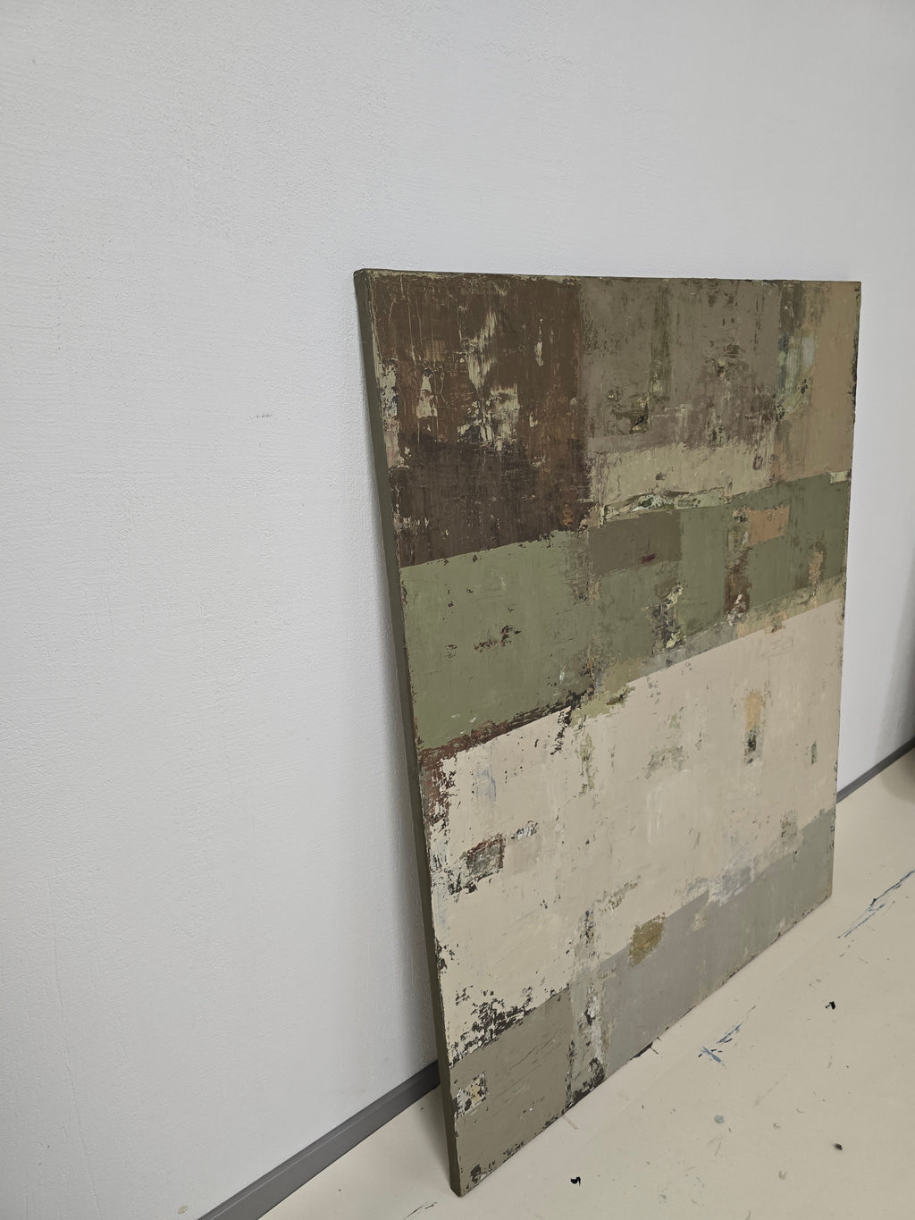 Abstract painting - Seasons Transition. 120x100 cm.