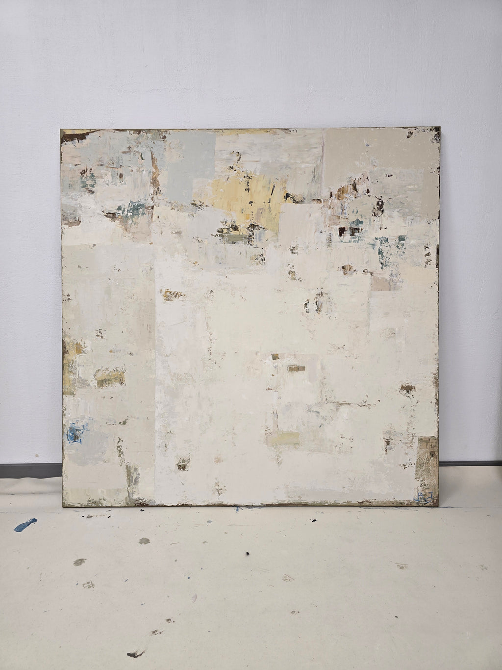 Didelis abstraktus paveikslas - „Summer Season“. 130×130 cm