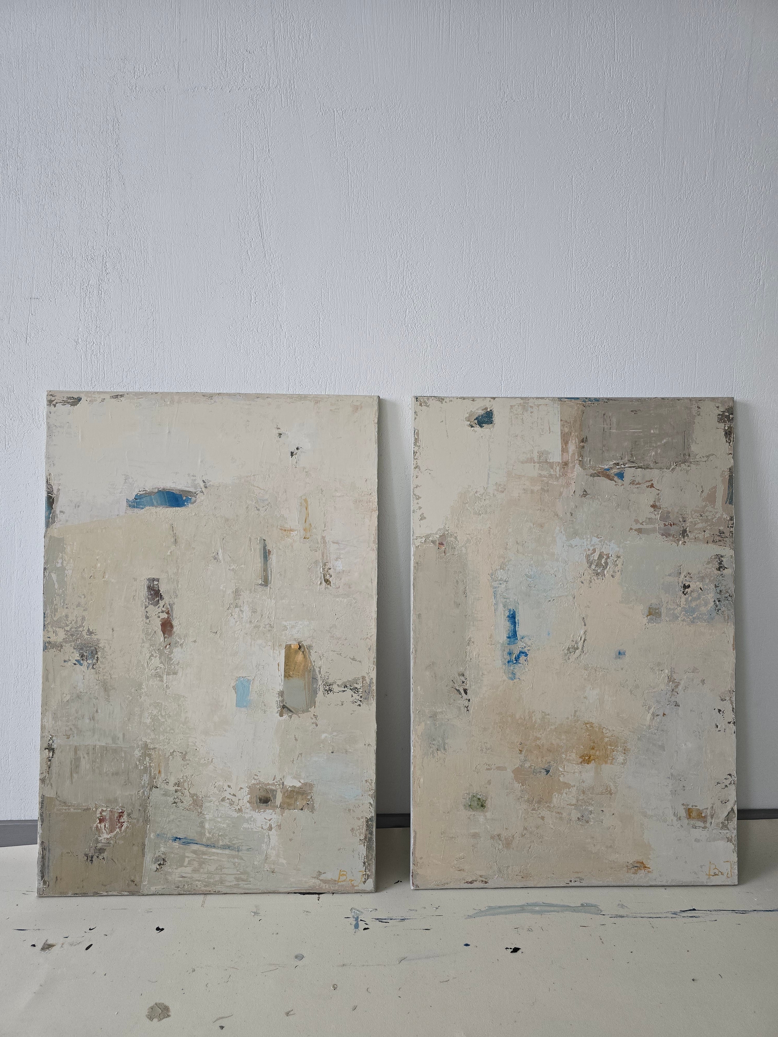 textured abstract painting contemporary decor BIRUTE STUDIO