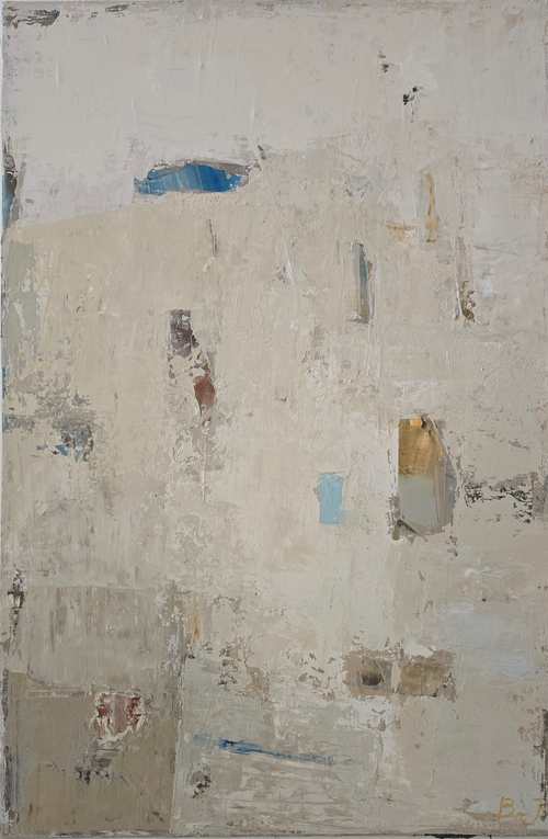 large abstract neutral wall art modern interior BIRUTE STUDIO