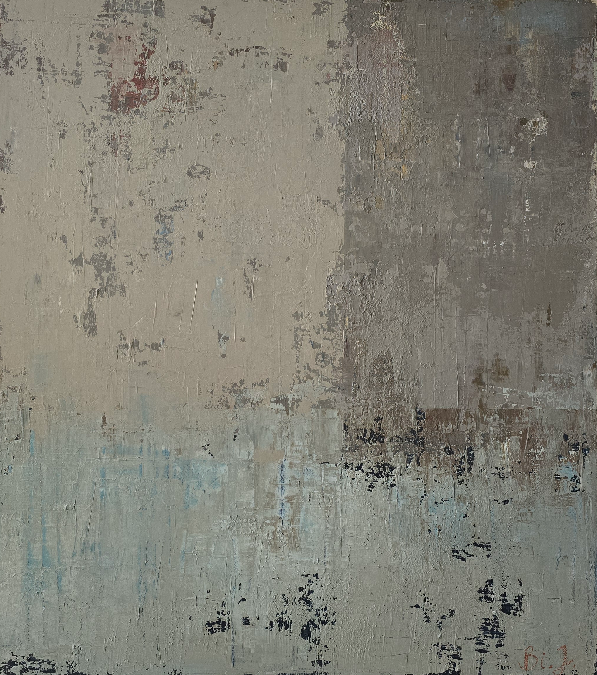 Abstraktus paveikslas - „Winter Ashberry“. 90x80 cm