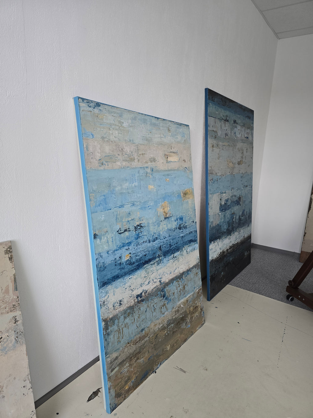 textured abstract painting contemporary decor BIRUTE STUDIO