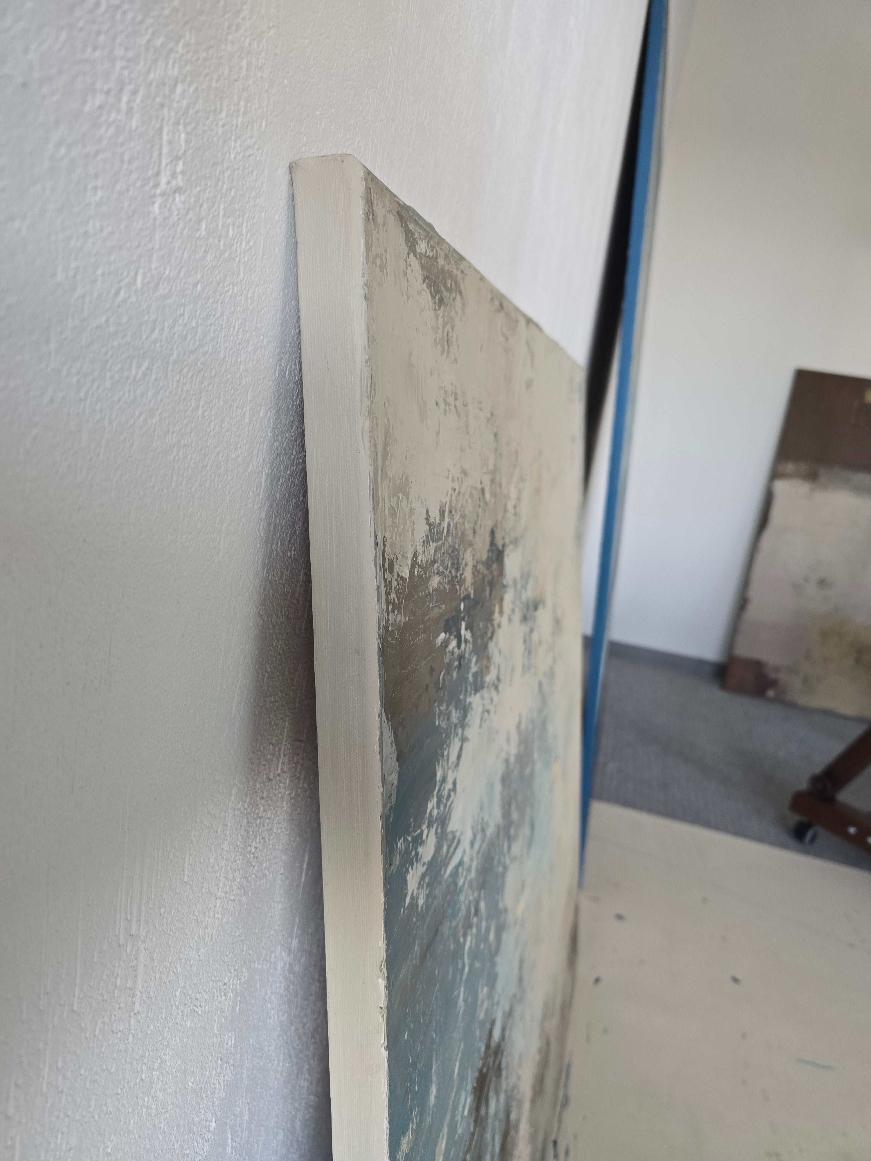 Abstraktus paveikslas -„Thunderstorm“. 110×110 cm