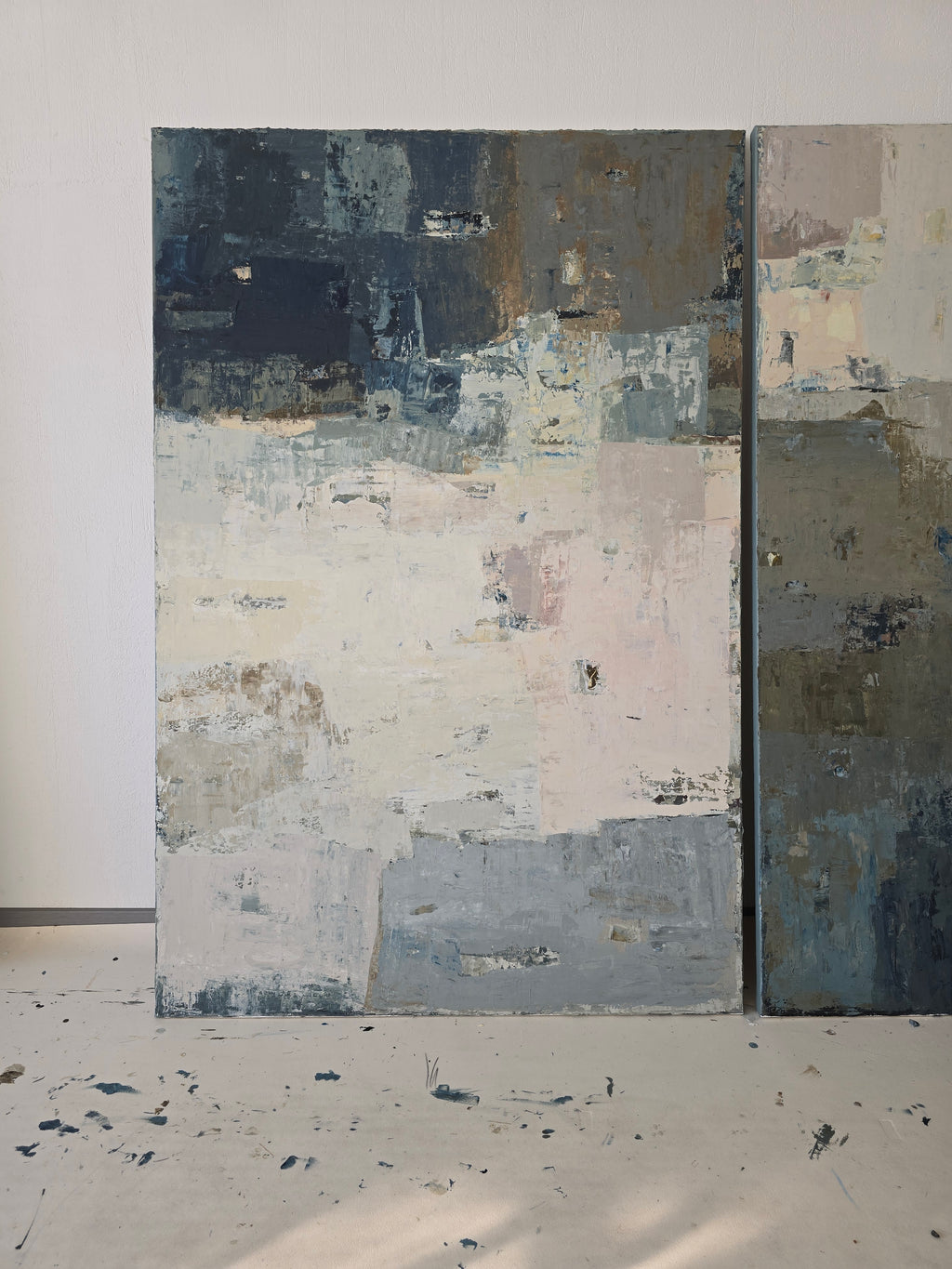 Abstract painting - A Sea Harbor. 150x100cm