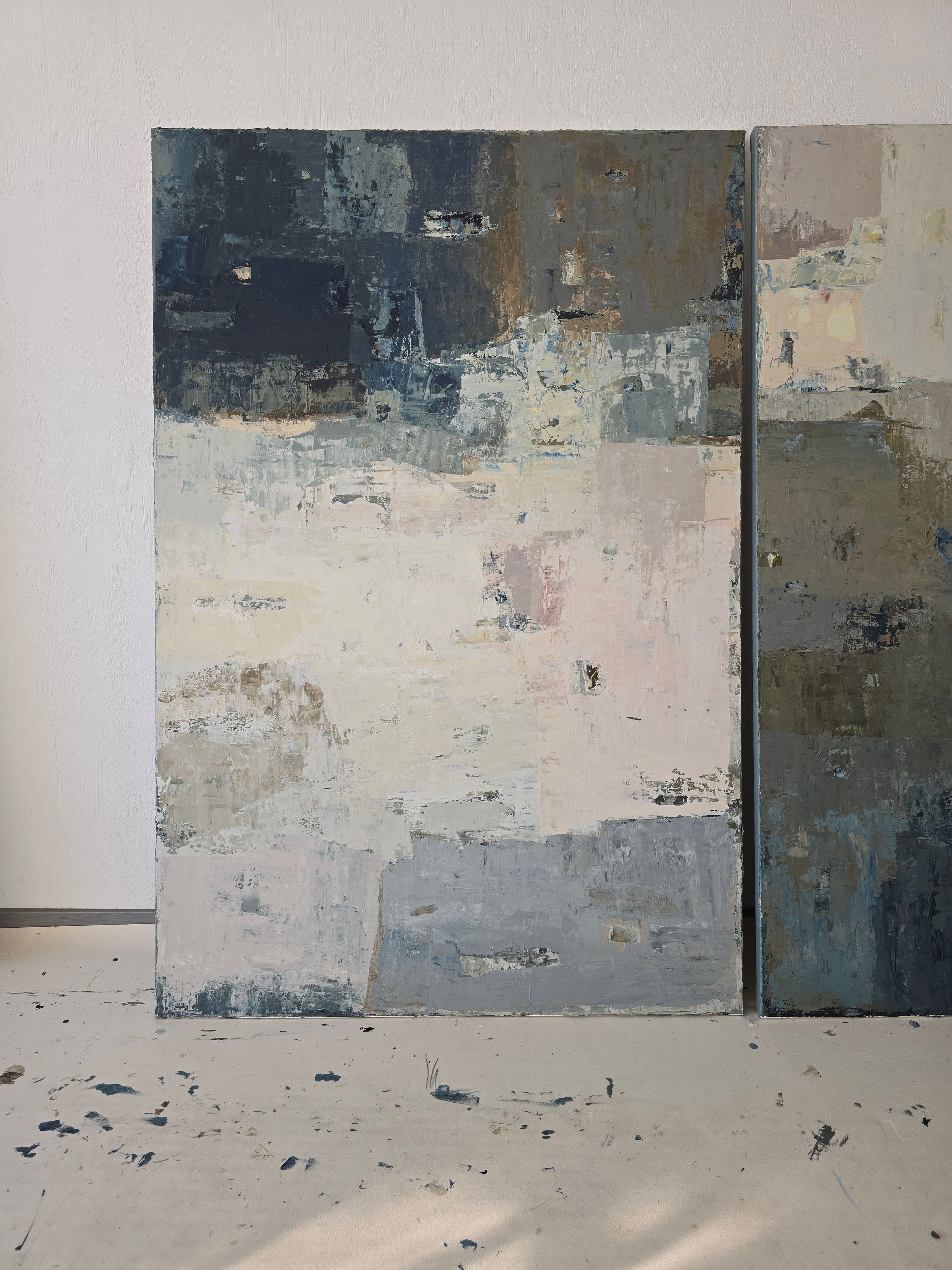 Abstract painting - A Sea Harbor. 150x100cm