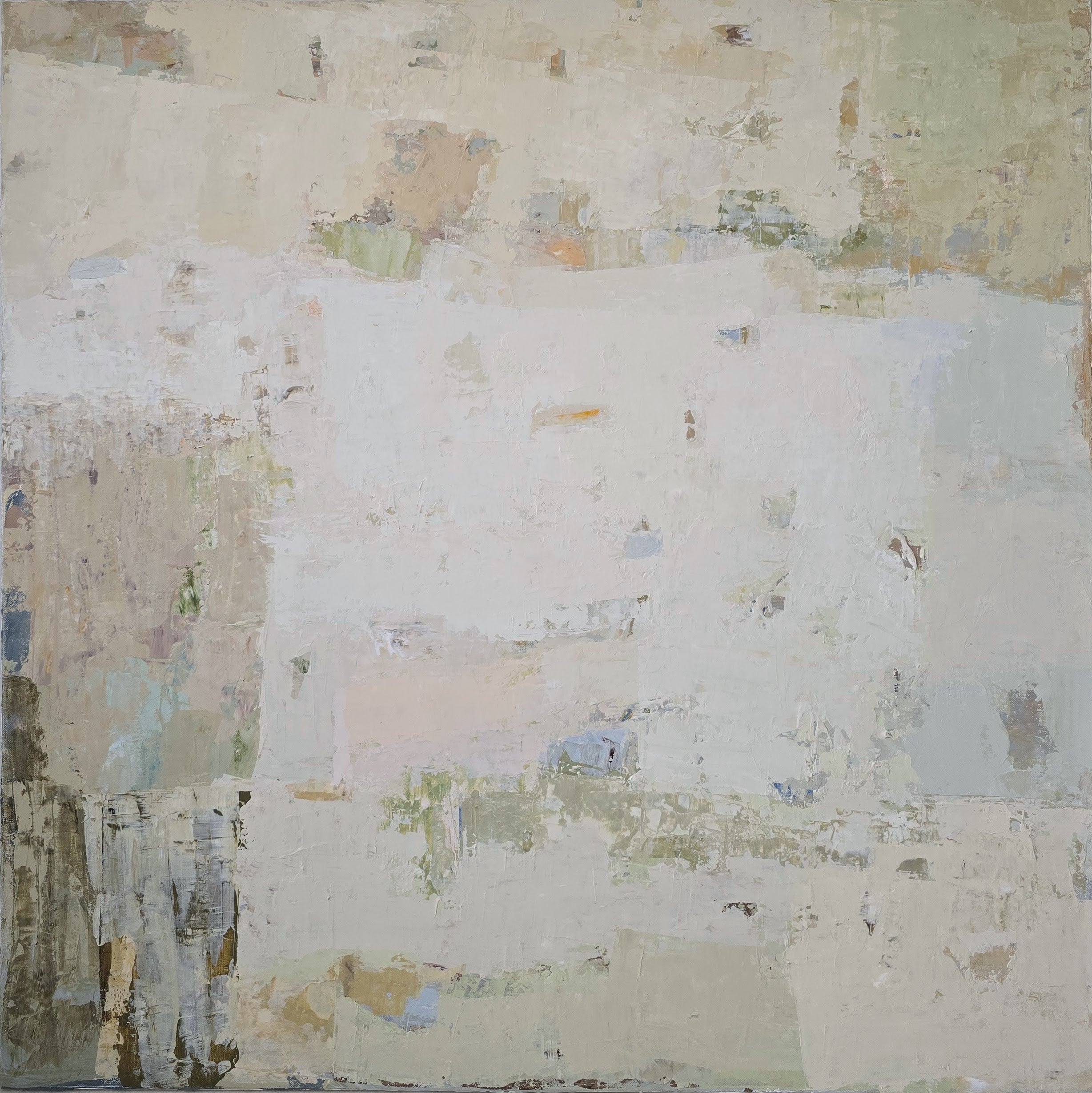 Abstract painting - Spring series No 4. 100x100 cm