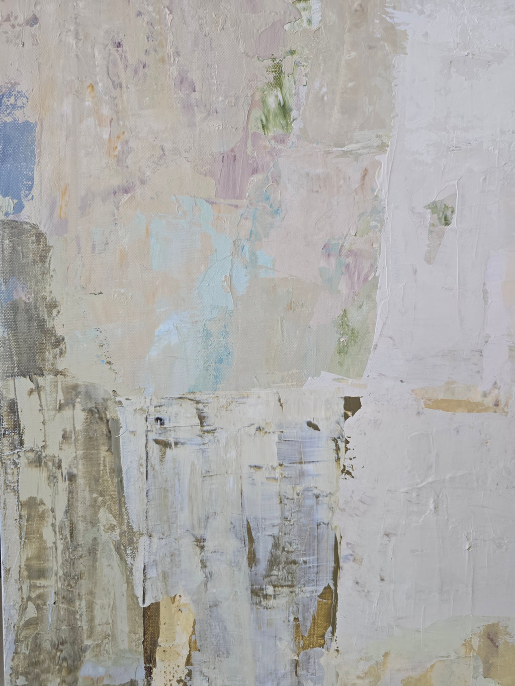 Abstract painting - Spring series No 4. 100x100 cm
