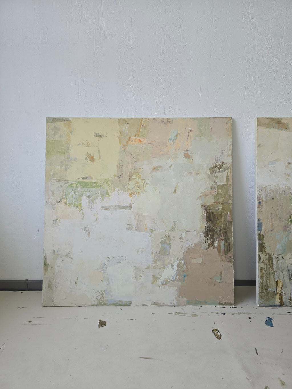 Abstaktus paveikslas - Spring series No 5. 100x100 cm