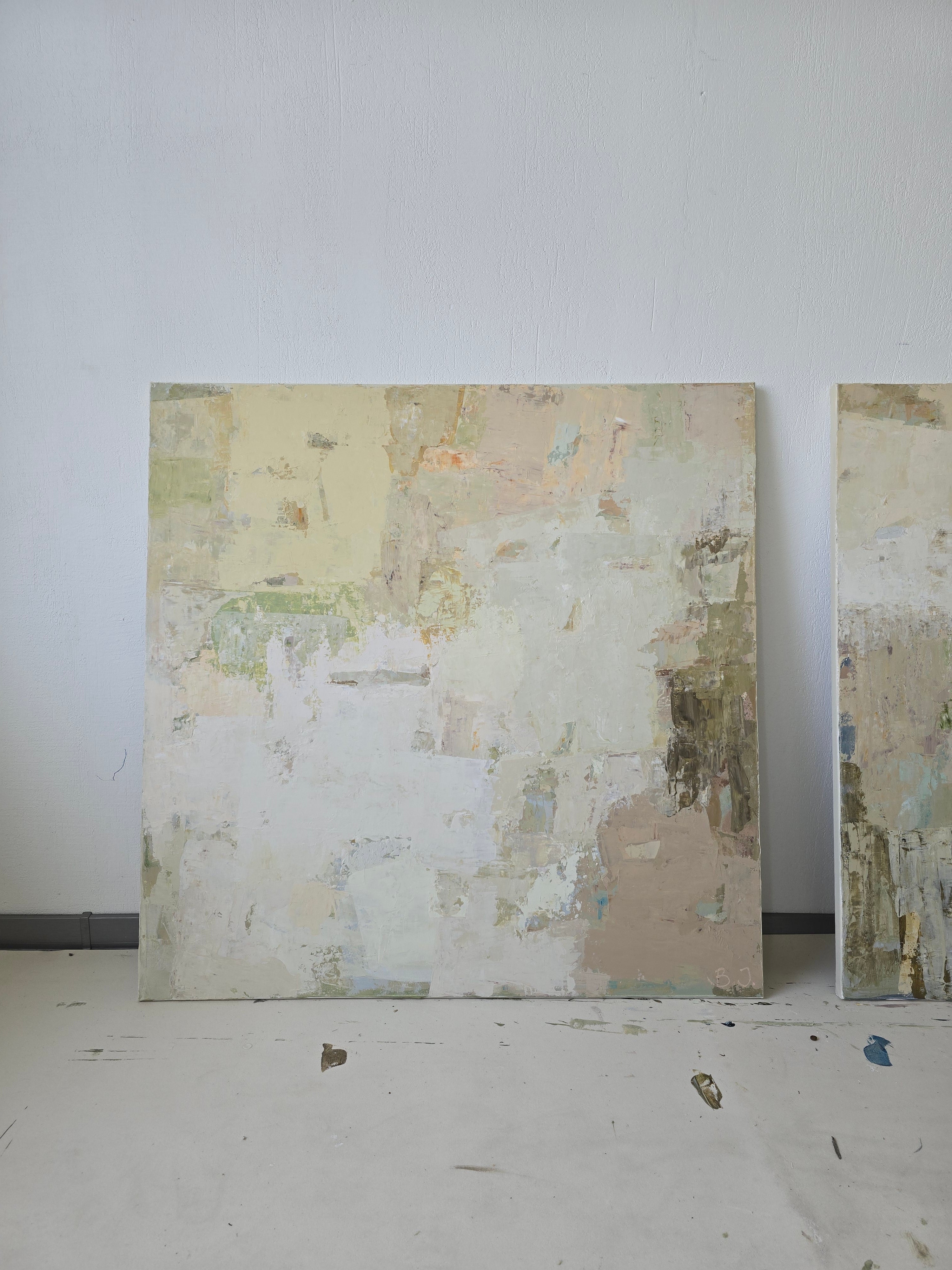 Abstaktus paveikslas - Spring series No 5. 100x100 cm