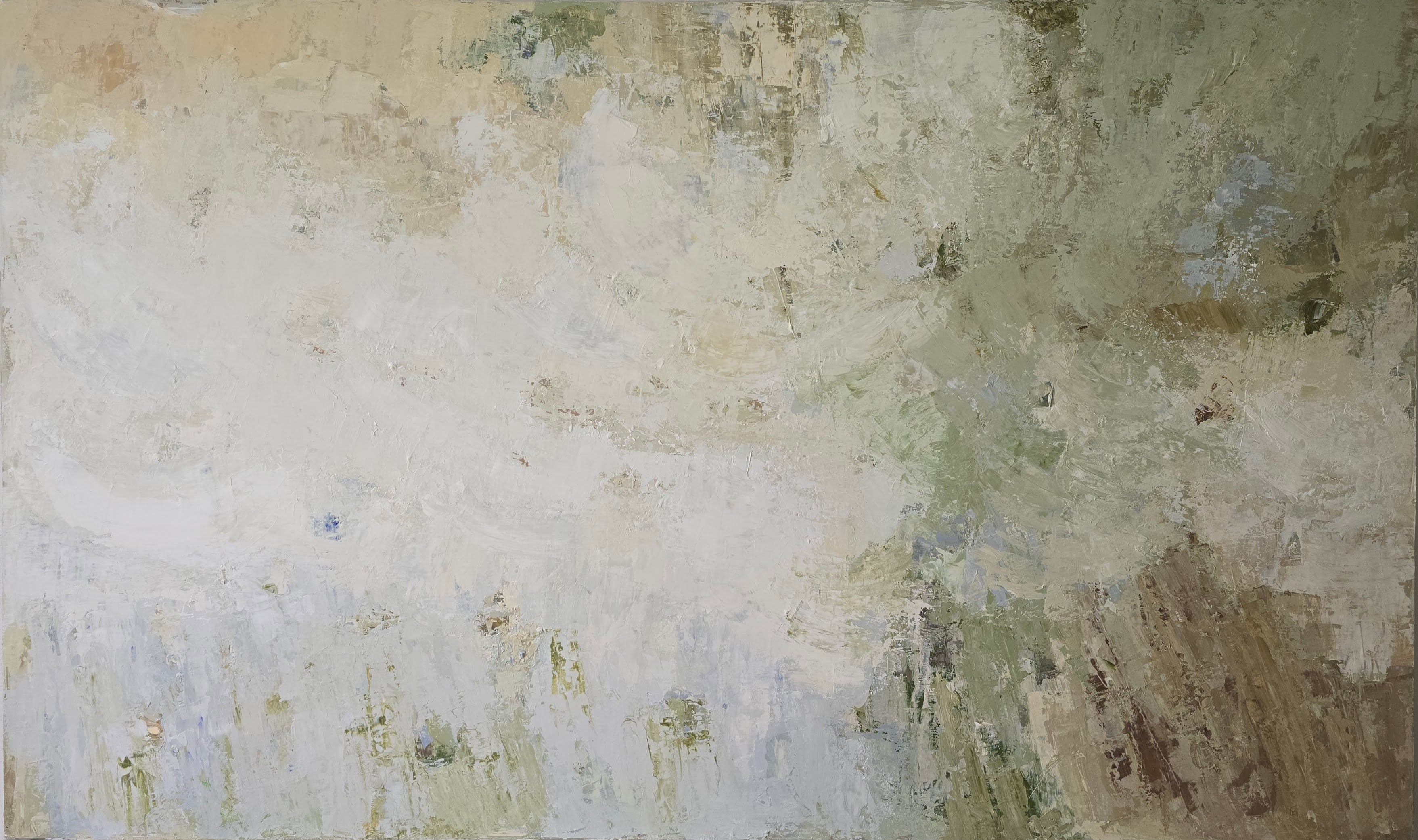 Extra Large Abstract Painting - Above Lithuanian Lakes 250x150 cm