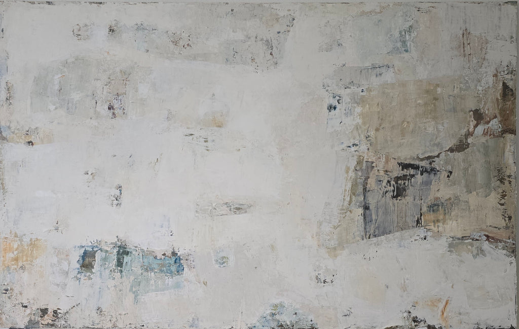 Extra Large Abstract Painting - Gathering Shells on the Shore. 240x150 cm