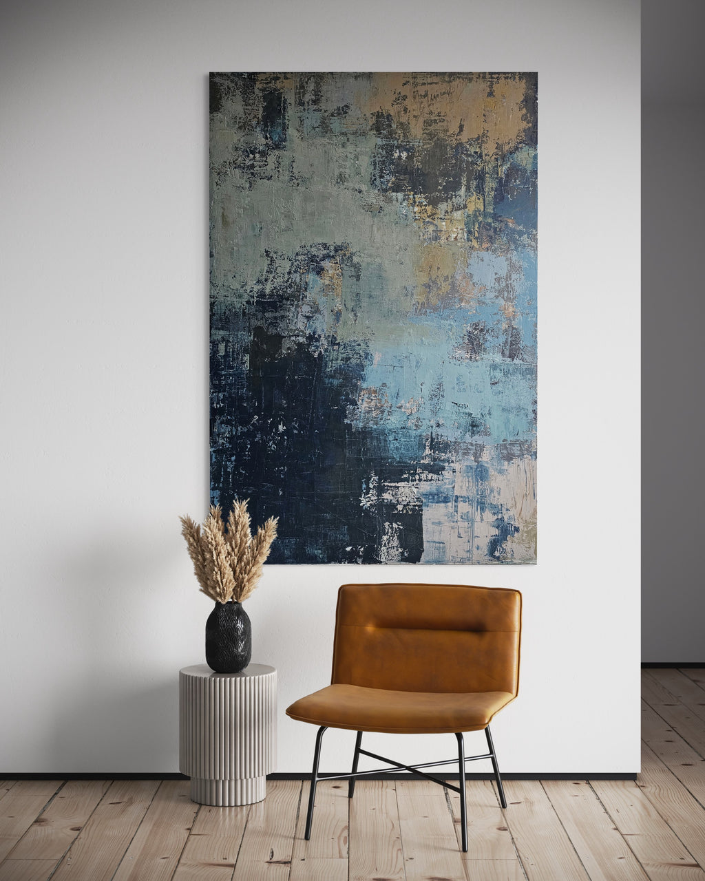 Didelis abstraktus paveikslas „Planet Earth“ 180×120 cm