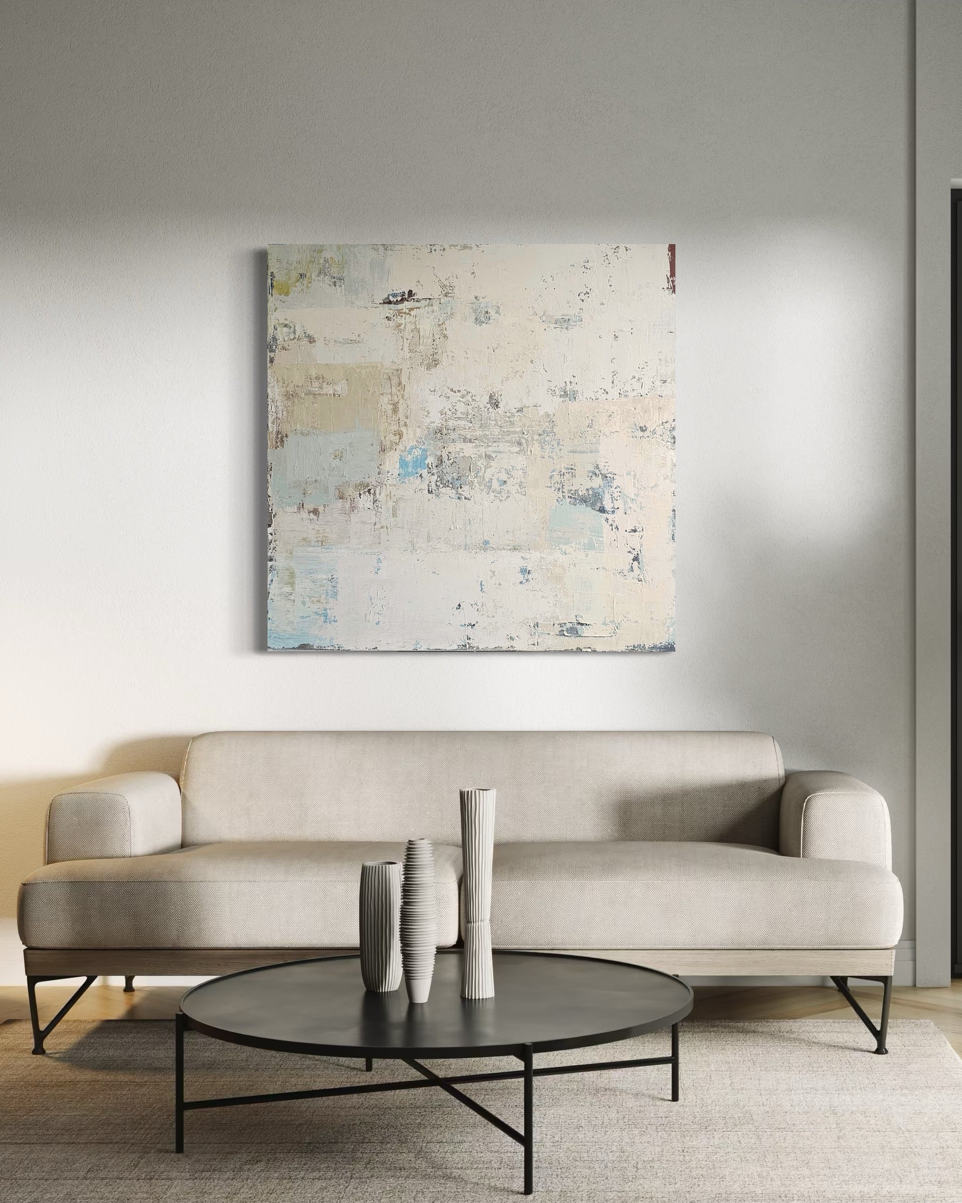 Abstraktus paveikslas -„Vacation“. 100×100 cm