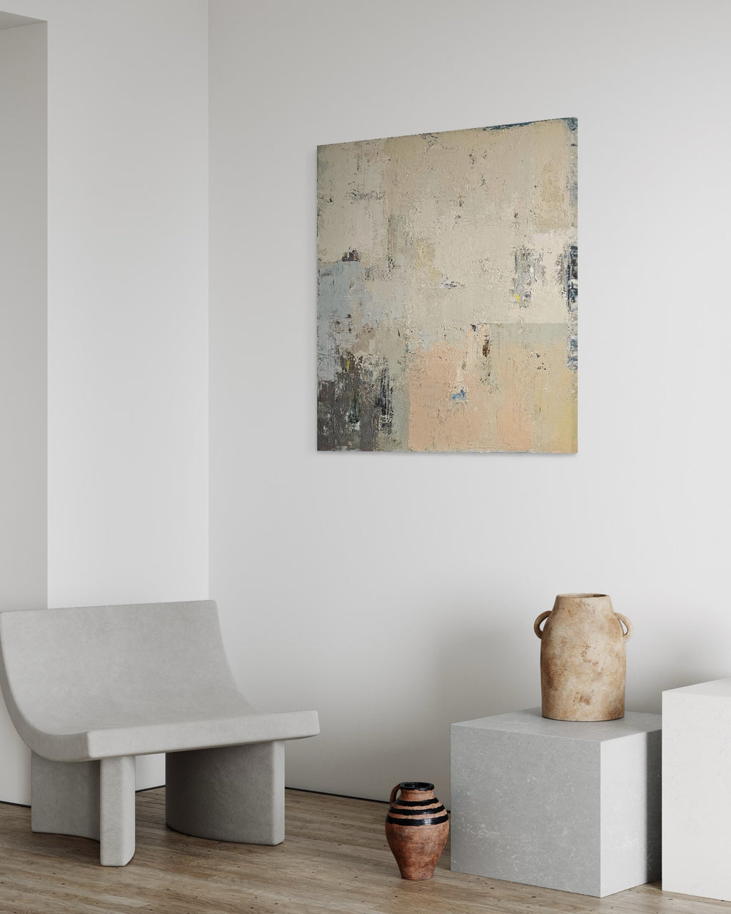 abstract painting minimalist interior wall art BIRUTE STUDIO