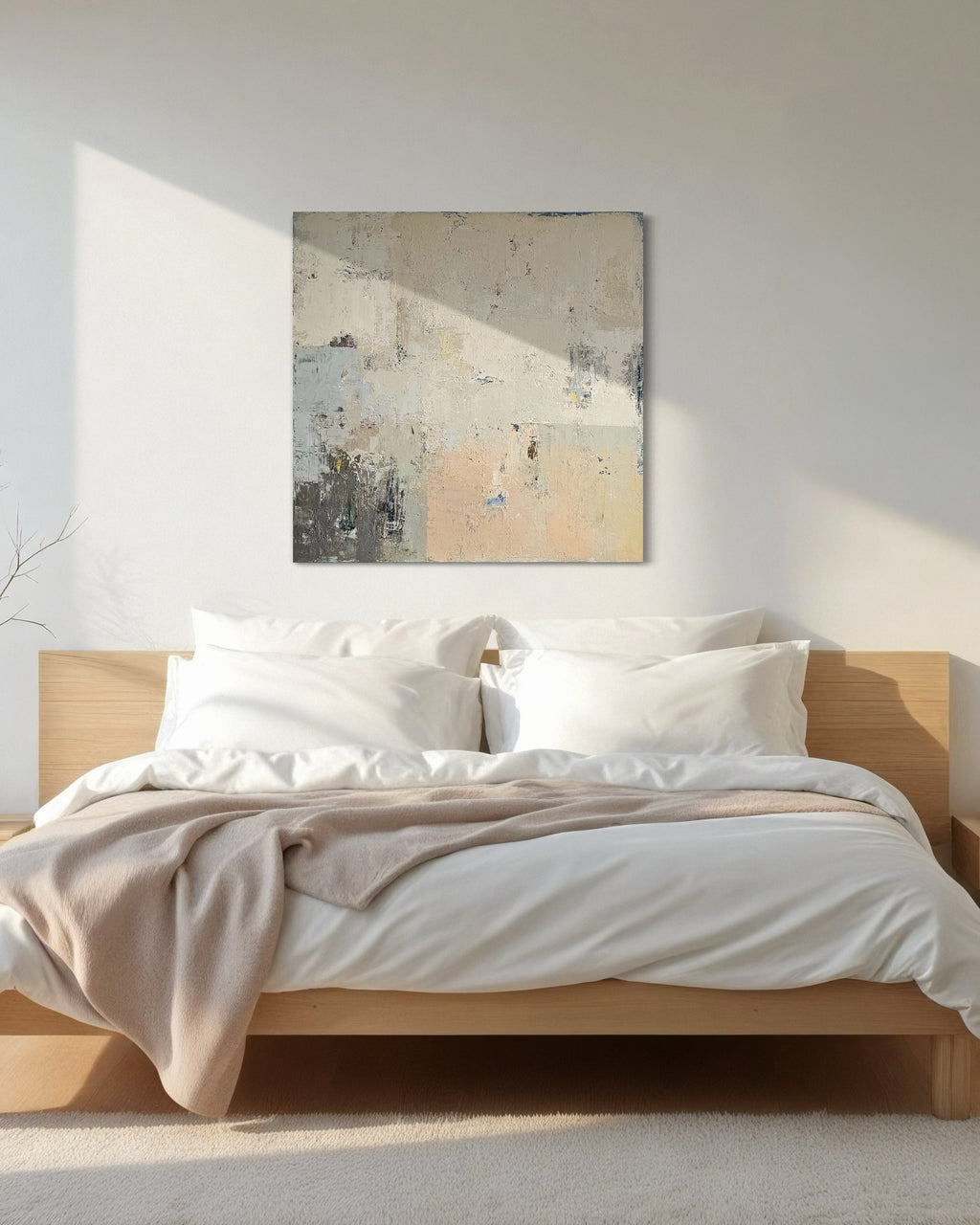 textured abstract painting contemporary decor BIRUTE STUDIO