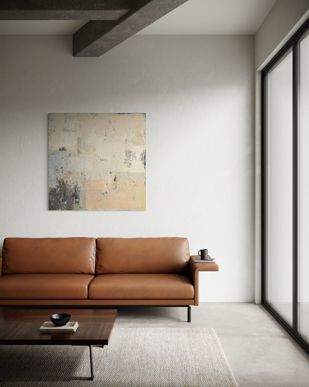 abstract painting minimalist interior wall art BIRUTE STUDIO