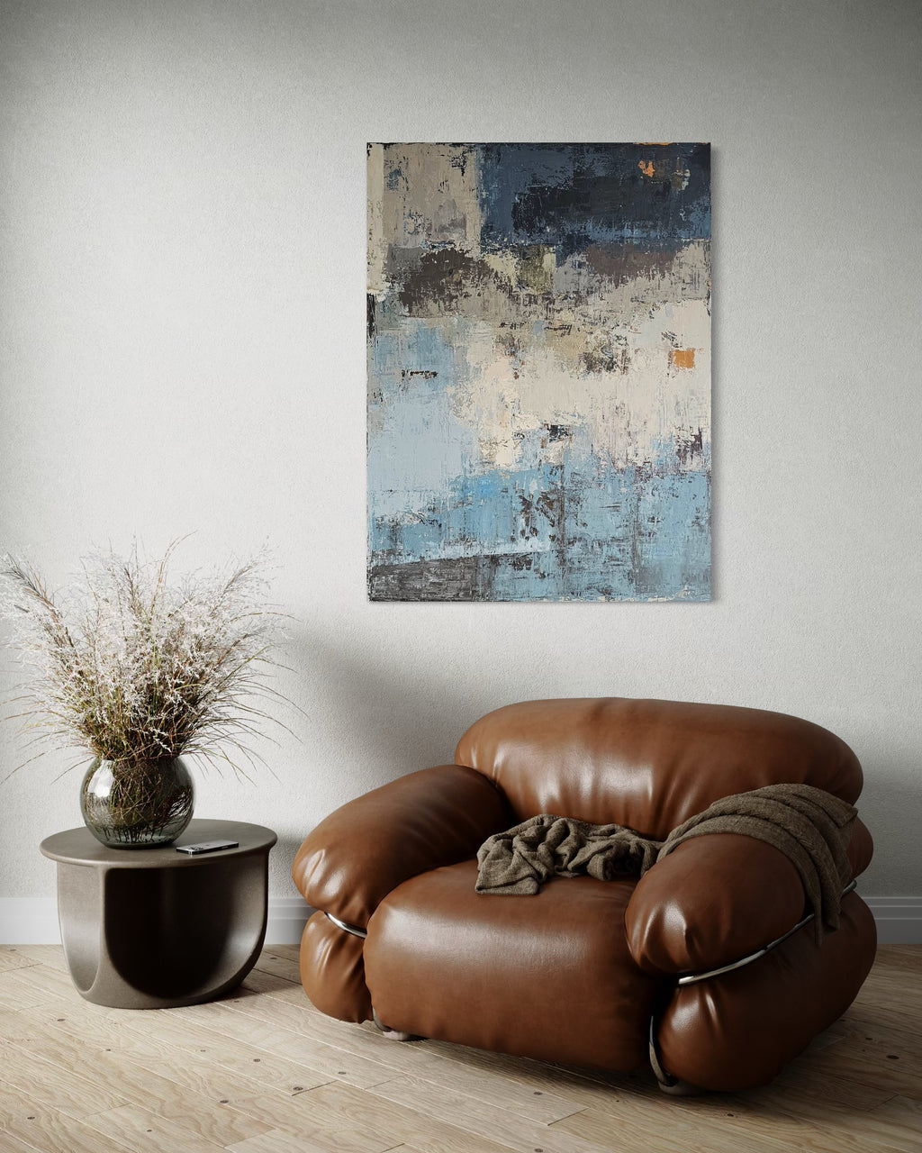 abstract painting minimalist interior wall art BIRUTE STUDIO