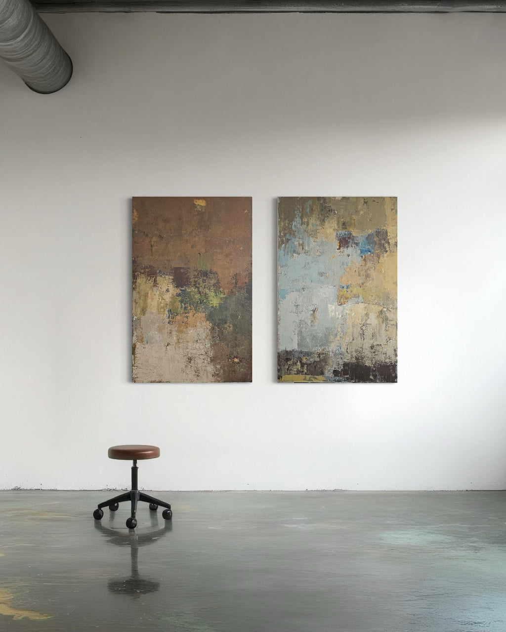 abstract painting minimalist interior wall art BIRUTE STUDIO