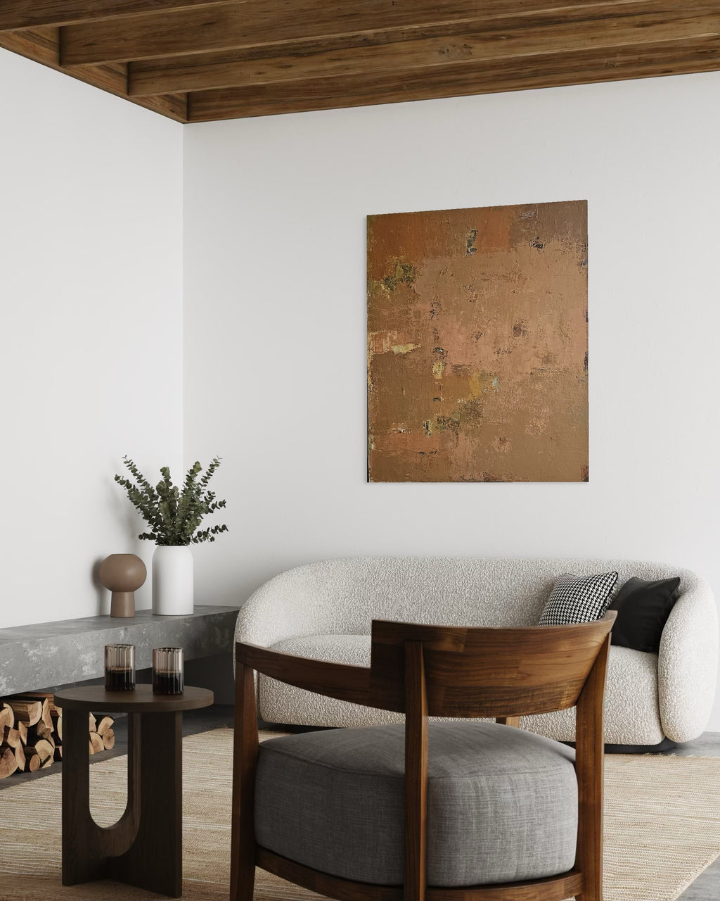 Abstraktus paveikslas - „The Sunset“. 120×100 cm