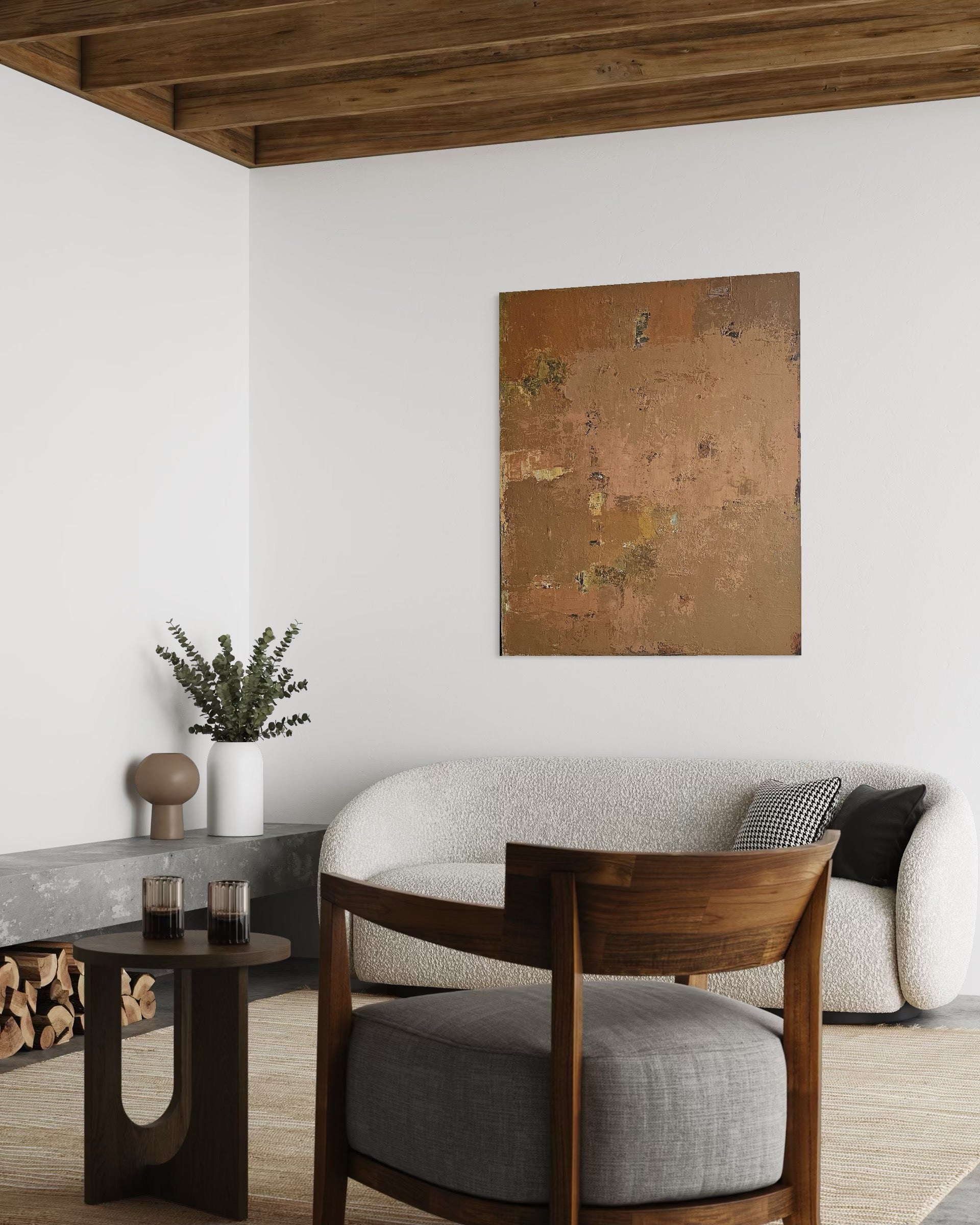 Abstraktus paveikslas - „The Sunset“. 120×100 cm