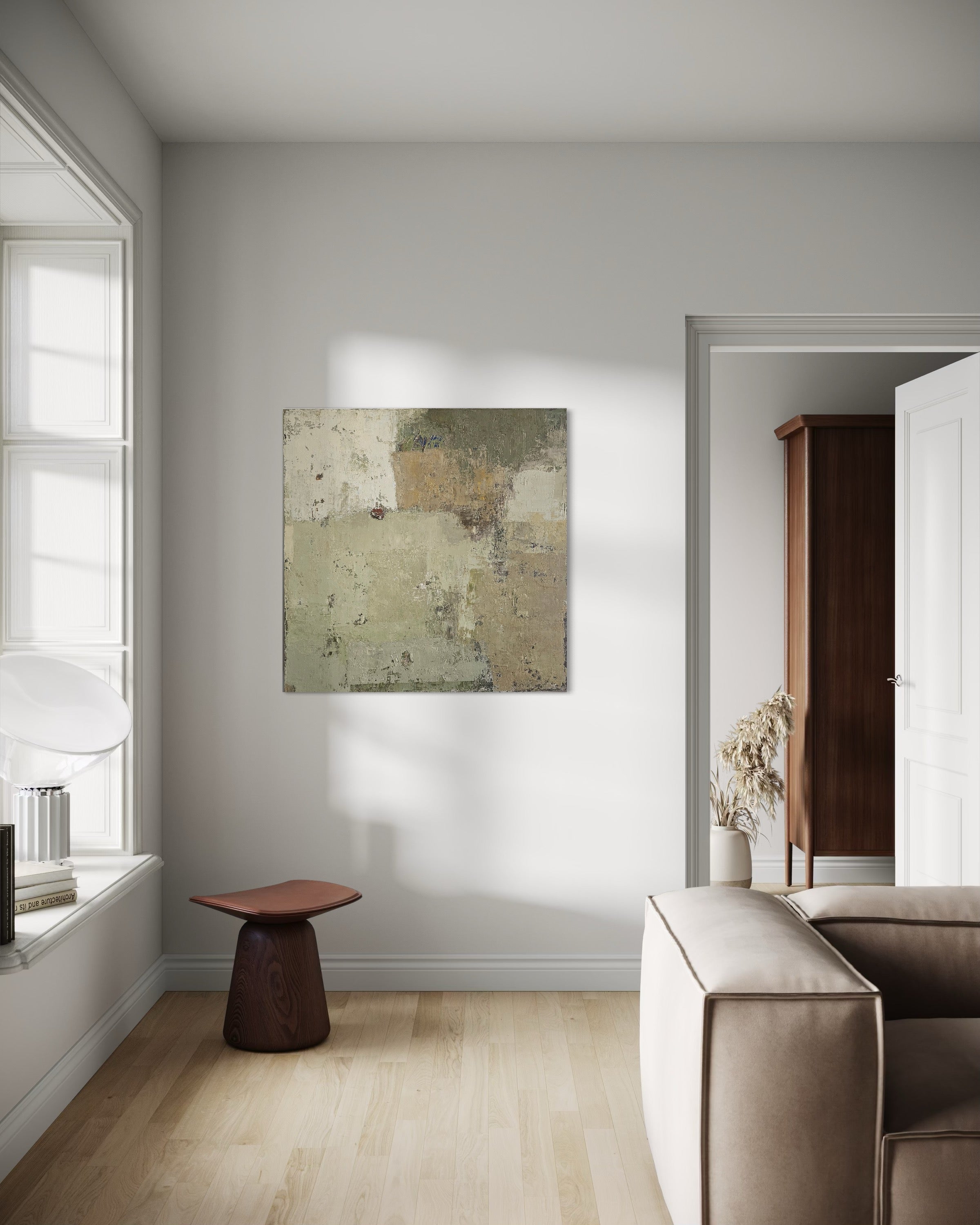 textured abstract painting contemporary decor BIRUTE STUDIO