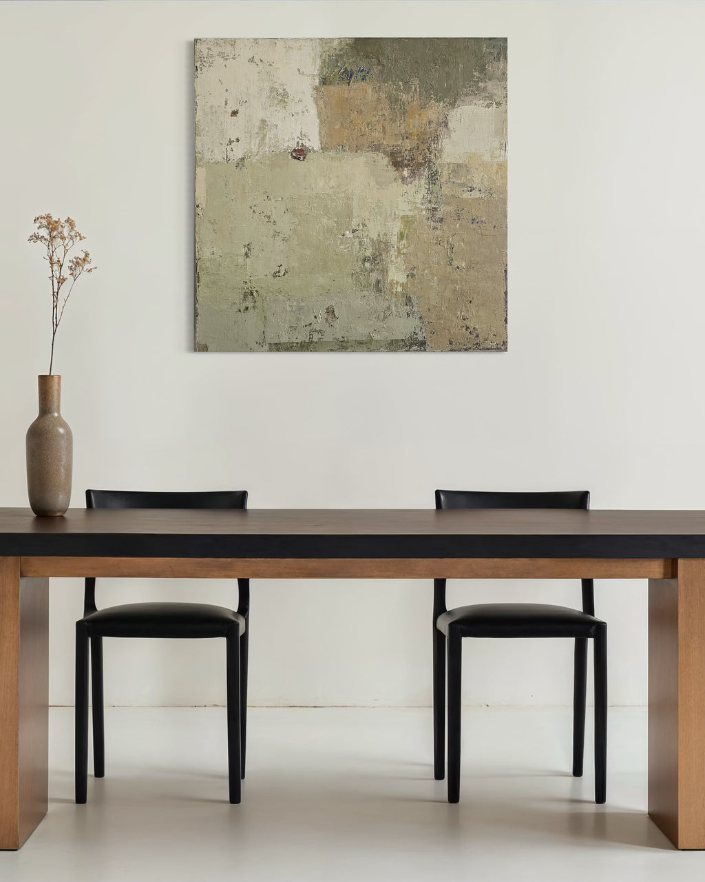 large abstract neutral wall art modern interior BIRUTE STUDIO