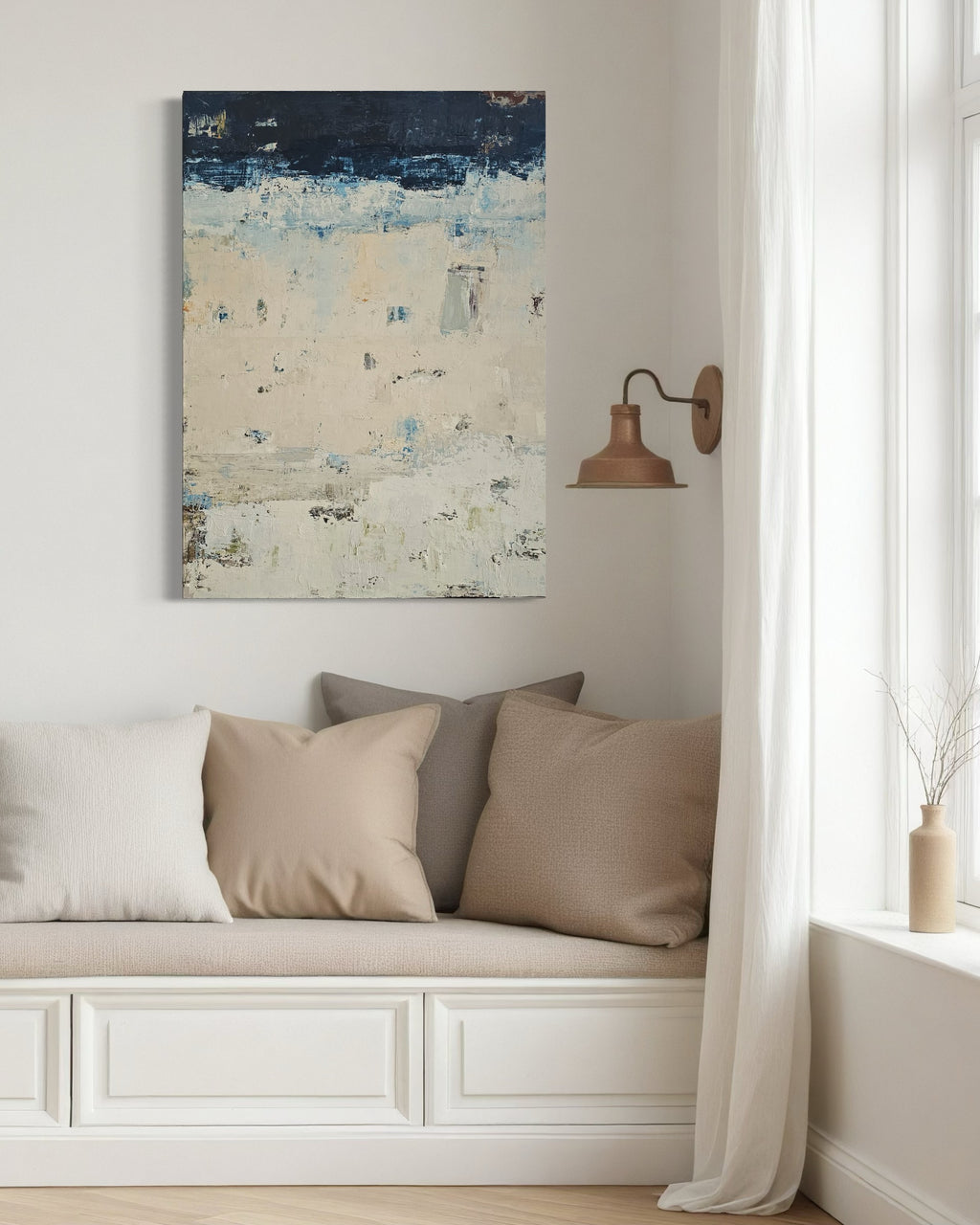 Abstraktus paveikslas - „Nida“. 110x80 cm 