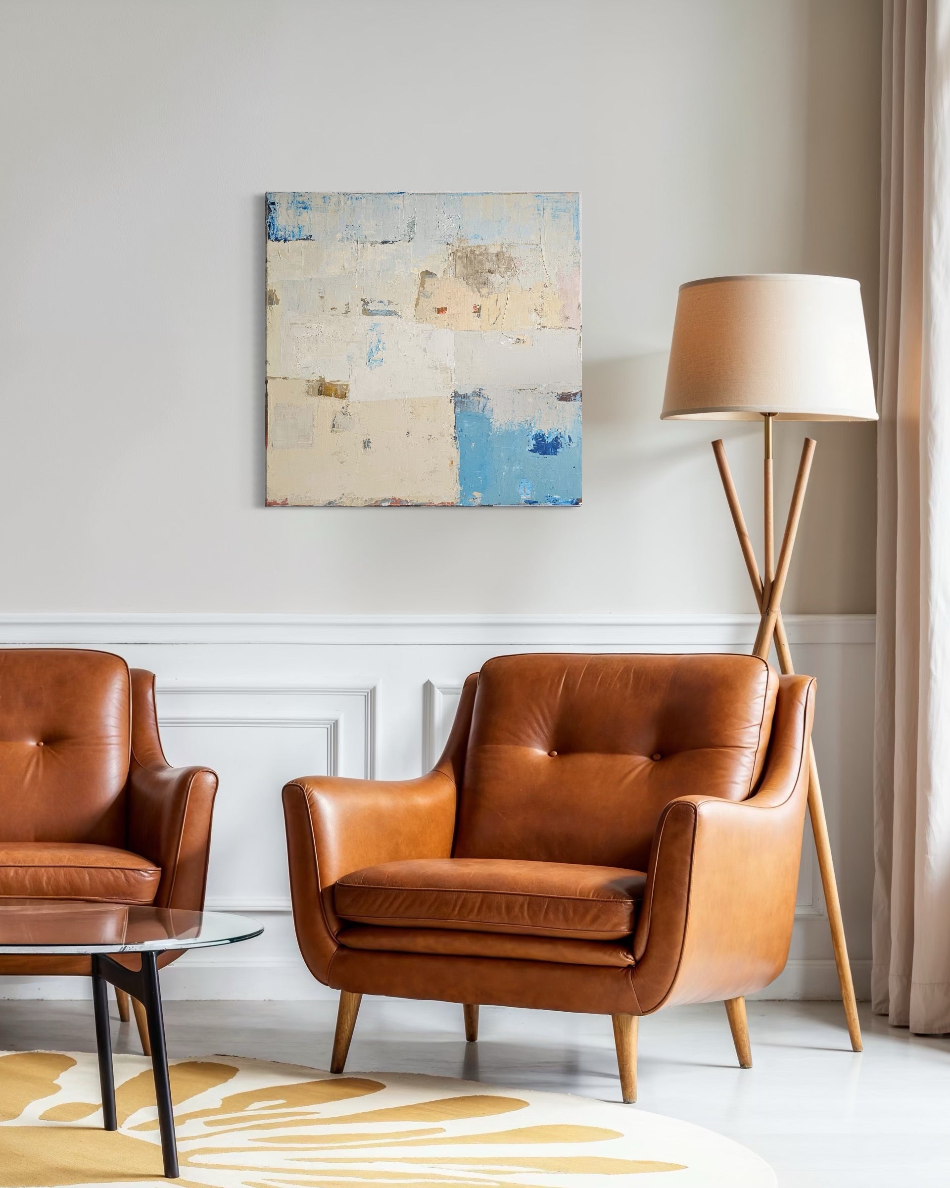 textured abstract painting contemporary decor BIRUTE STUDIO