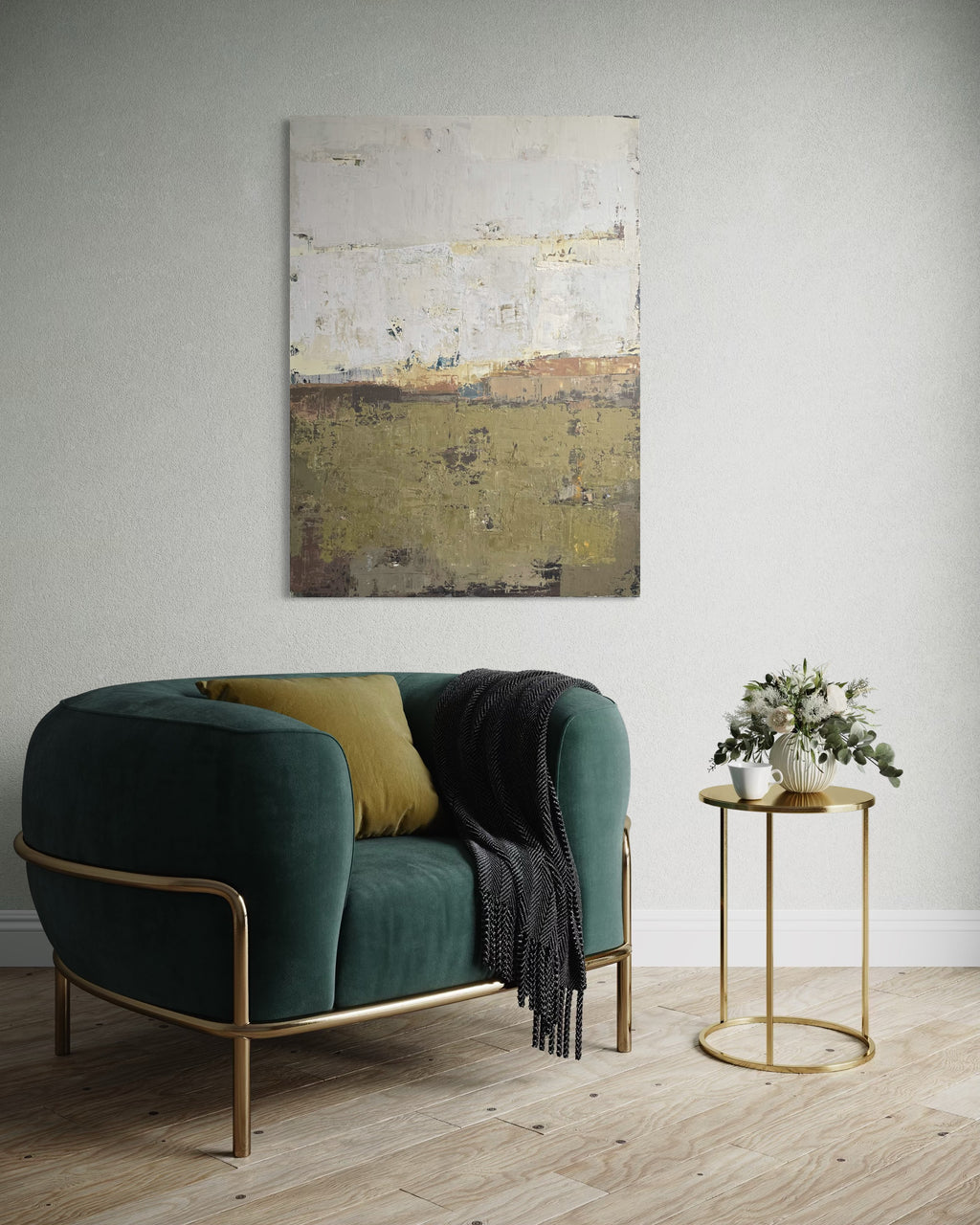 abstract painting minimalist interior wall art BIRUTE STUDIO