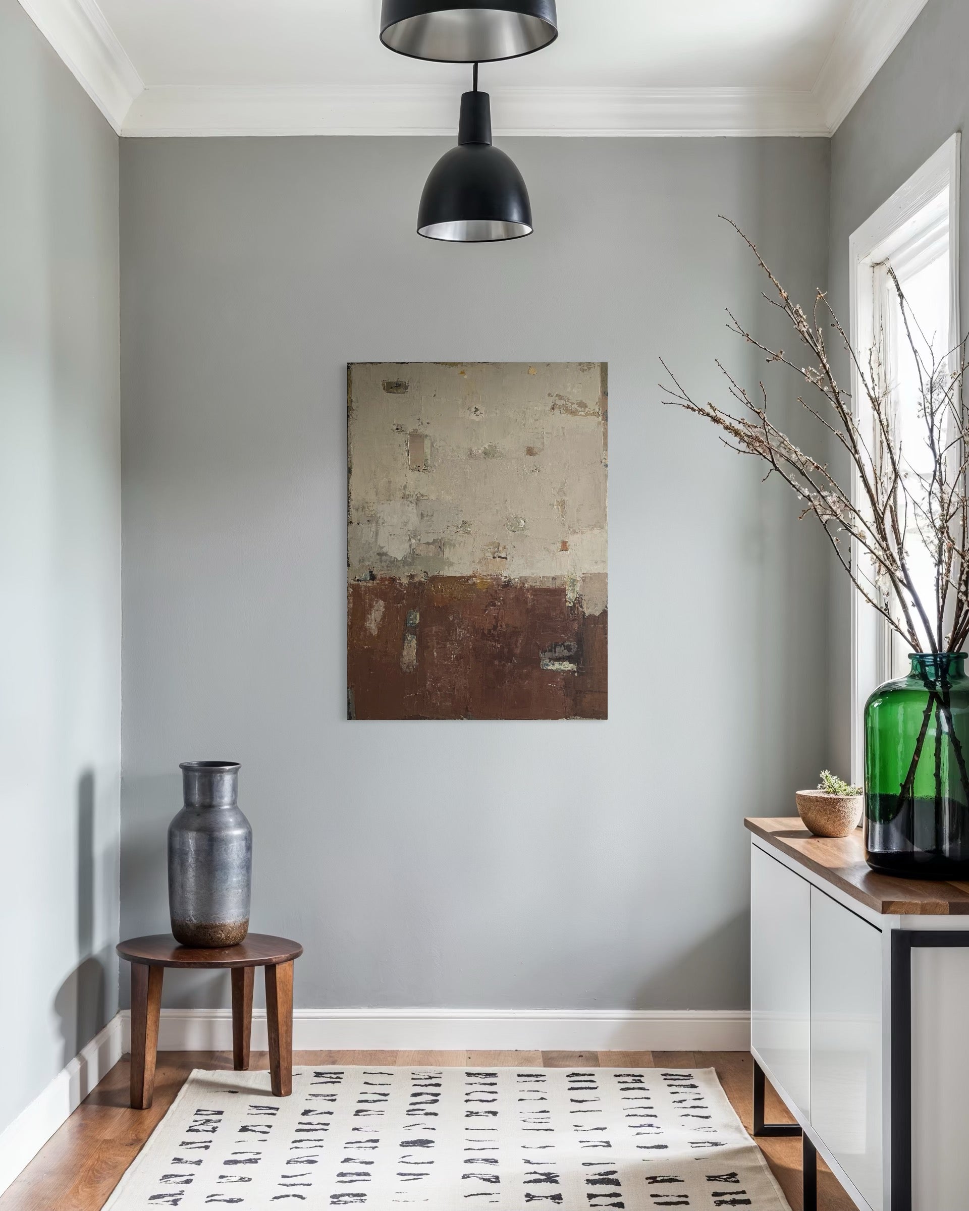 Abstraktus paveikslas - „Rustling Leaves“. 110x80 cm