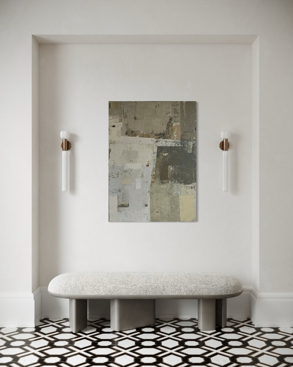 textured abstract painting contemporary decor BIRUTE STUDIO