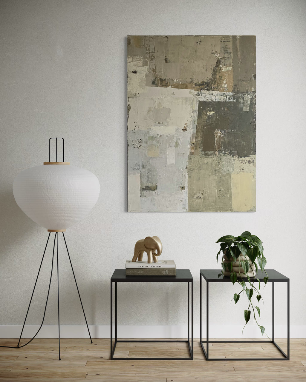 abstract painting minimalist interior wall art BIRUTE STUDIO