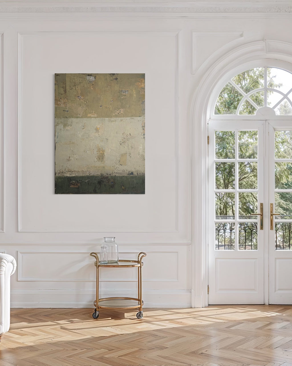 large abstract neutral wall art modern interior BIRUTE STUDIO