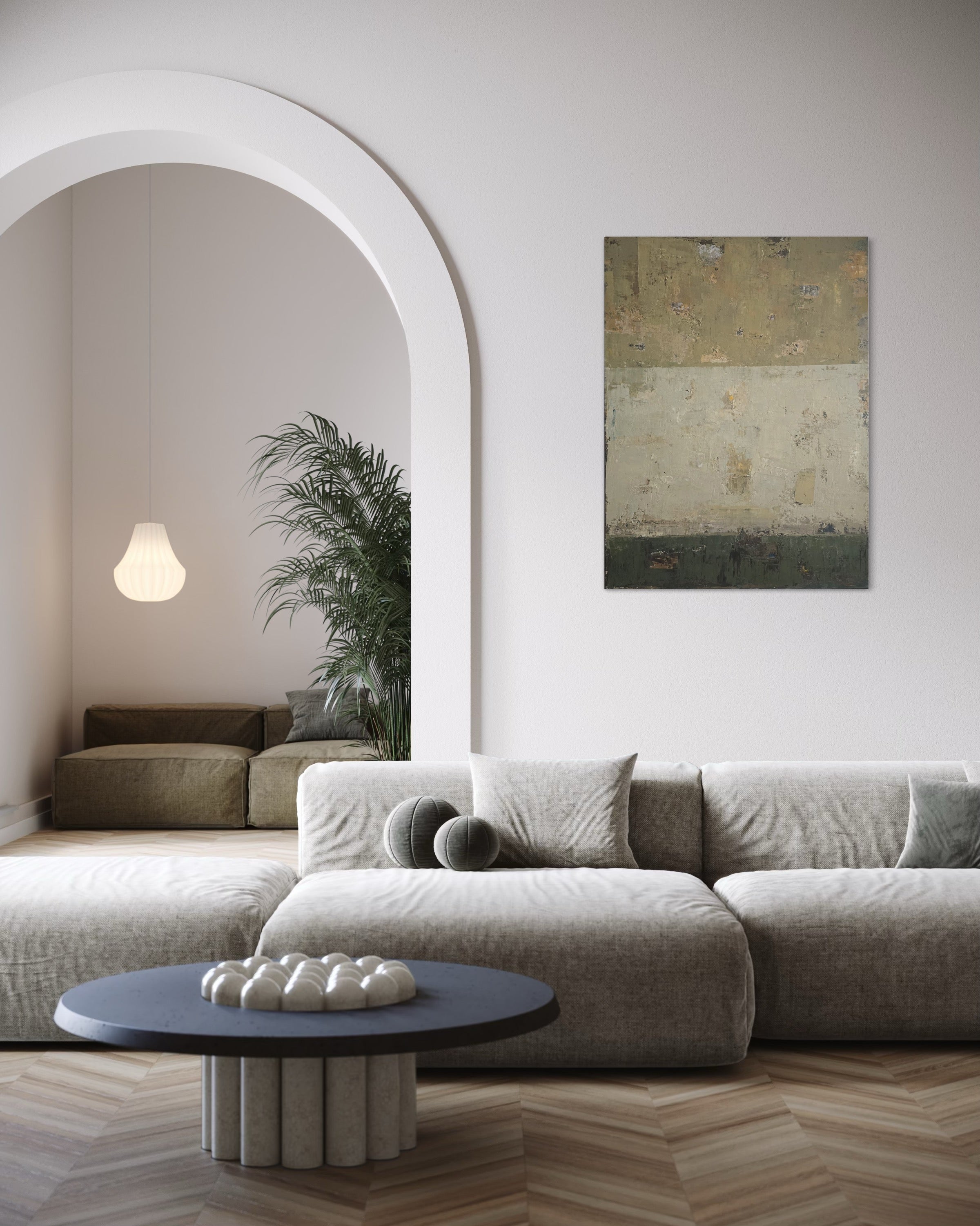 textured abstract painting contemporary decor BIRUTE STUDIO