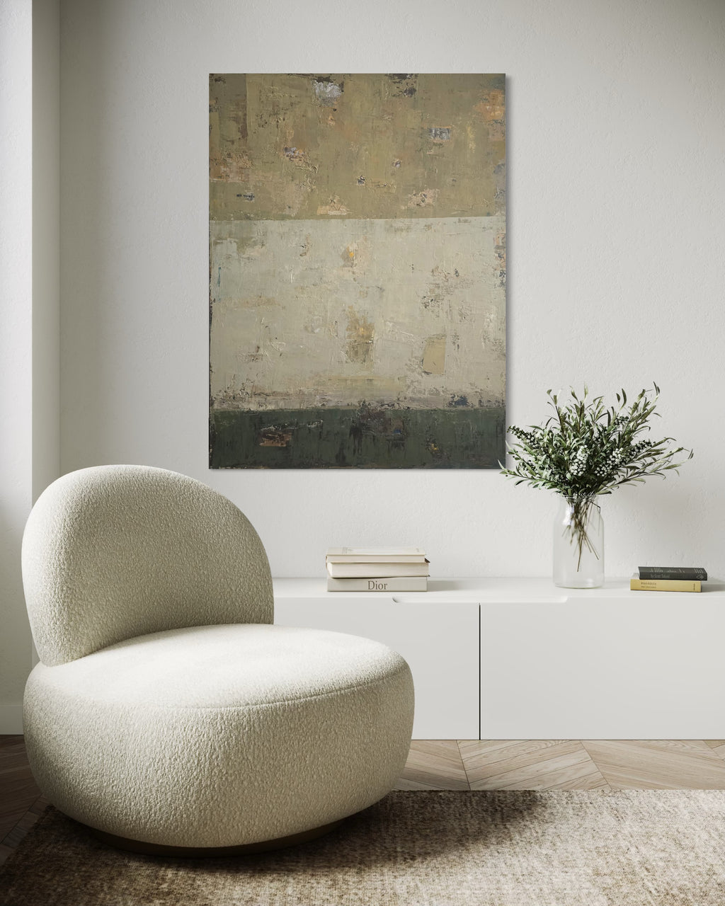 abstract painting minimalist interior wall art BIRUTE STUDIO