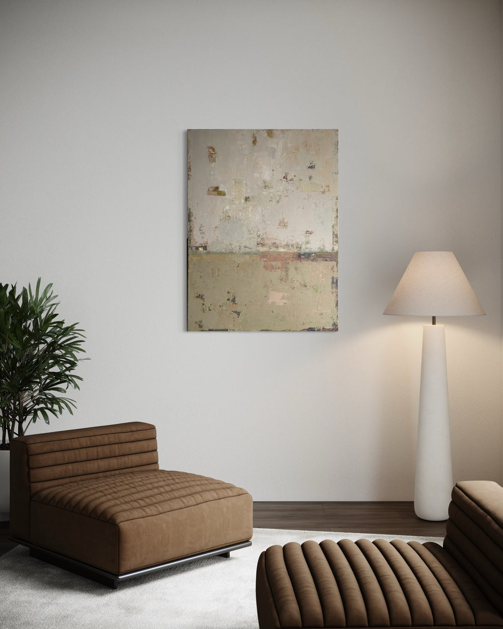 Abstraktus paveikslas -„Fog over Foliage“ 120x90cm