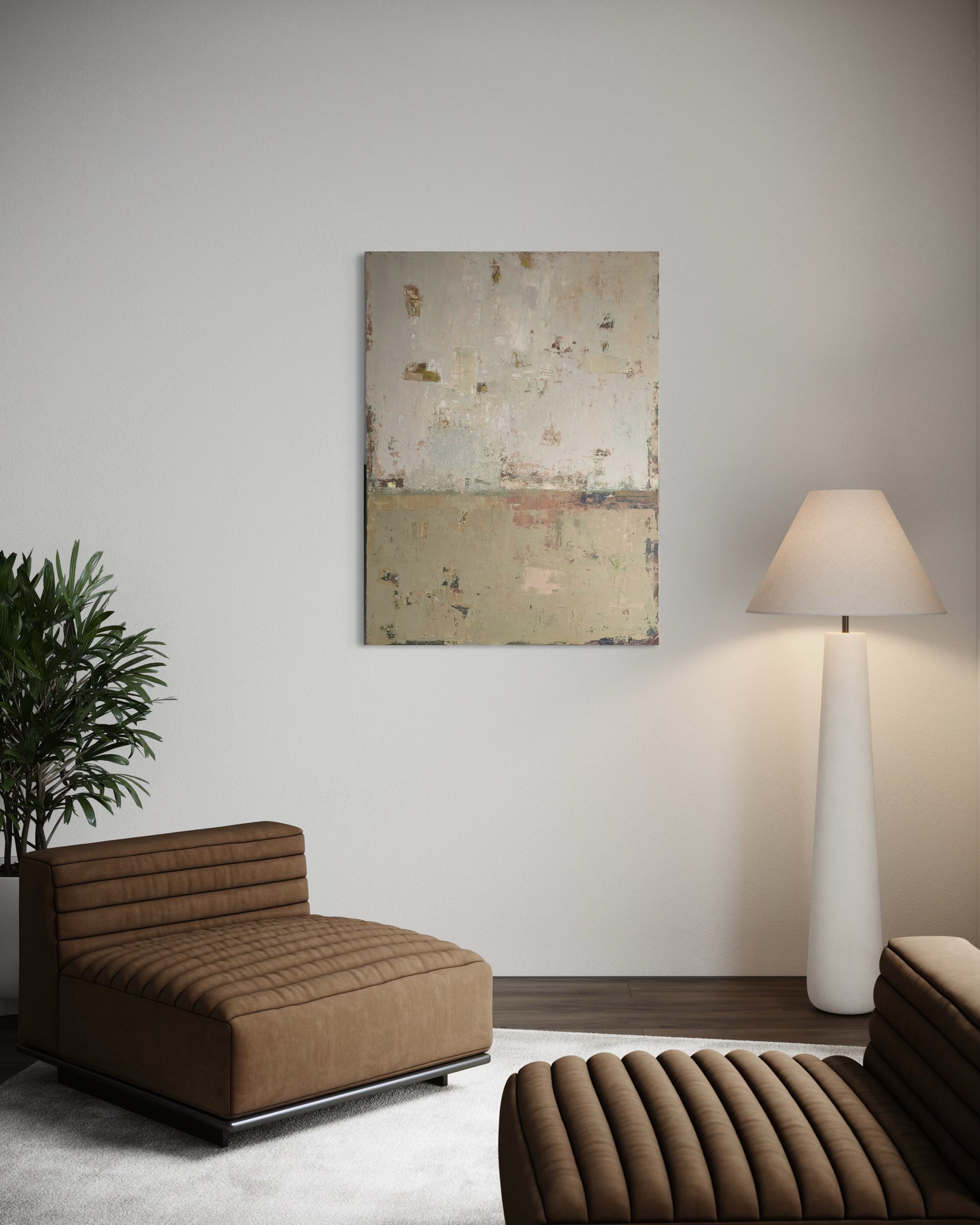 Abstraktus paveikslas -„Fog over Foliage“ 120x90cm