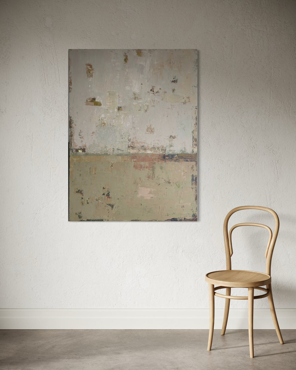 Abstraktus paveikslas -„Fog over Foliage“ 120x90cm