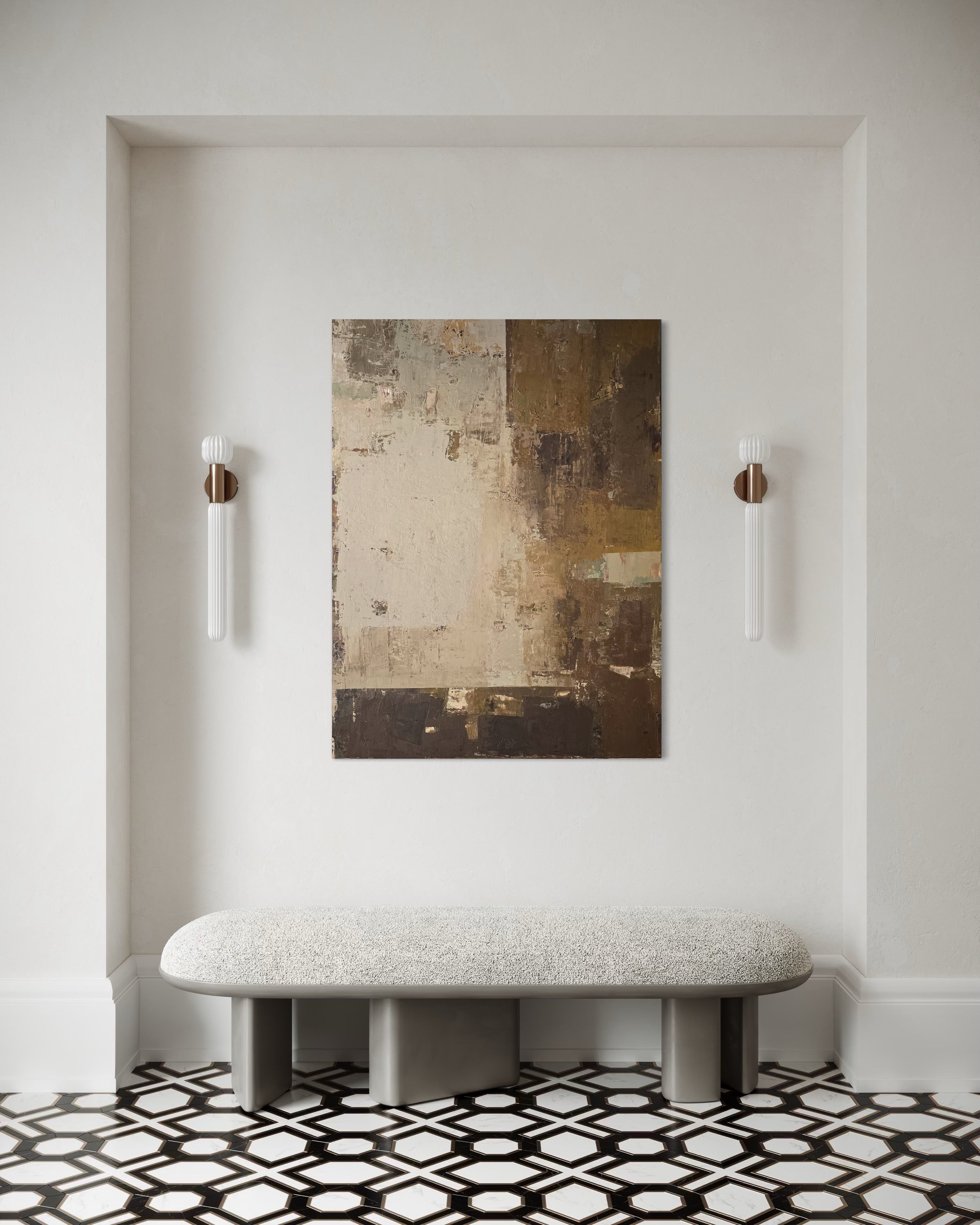 textured abstract painting contemporary decor BIRUTE STUDIO