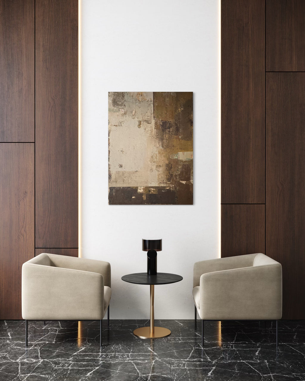 abstract painting minimalist interior wall art BIRUTE STUDIO