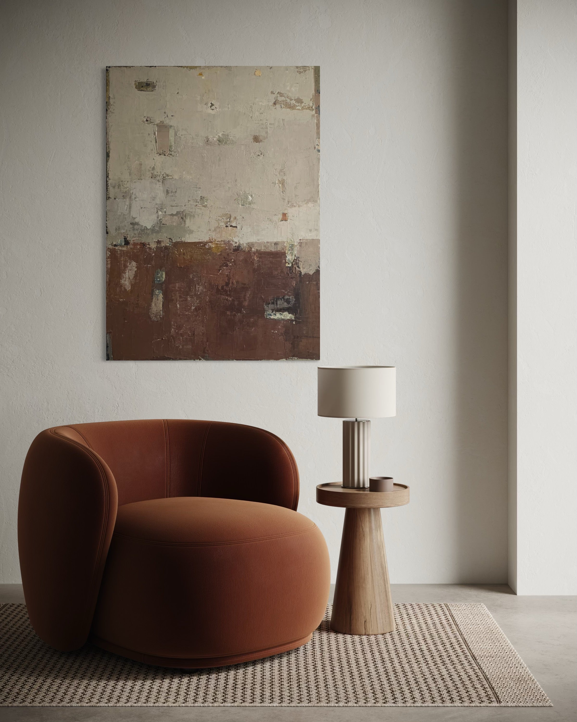 Abstraktus paveikslas - „Rustling Leaves“. 110x80 cm