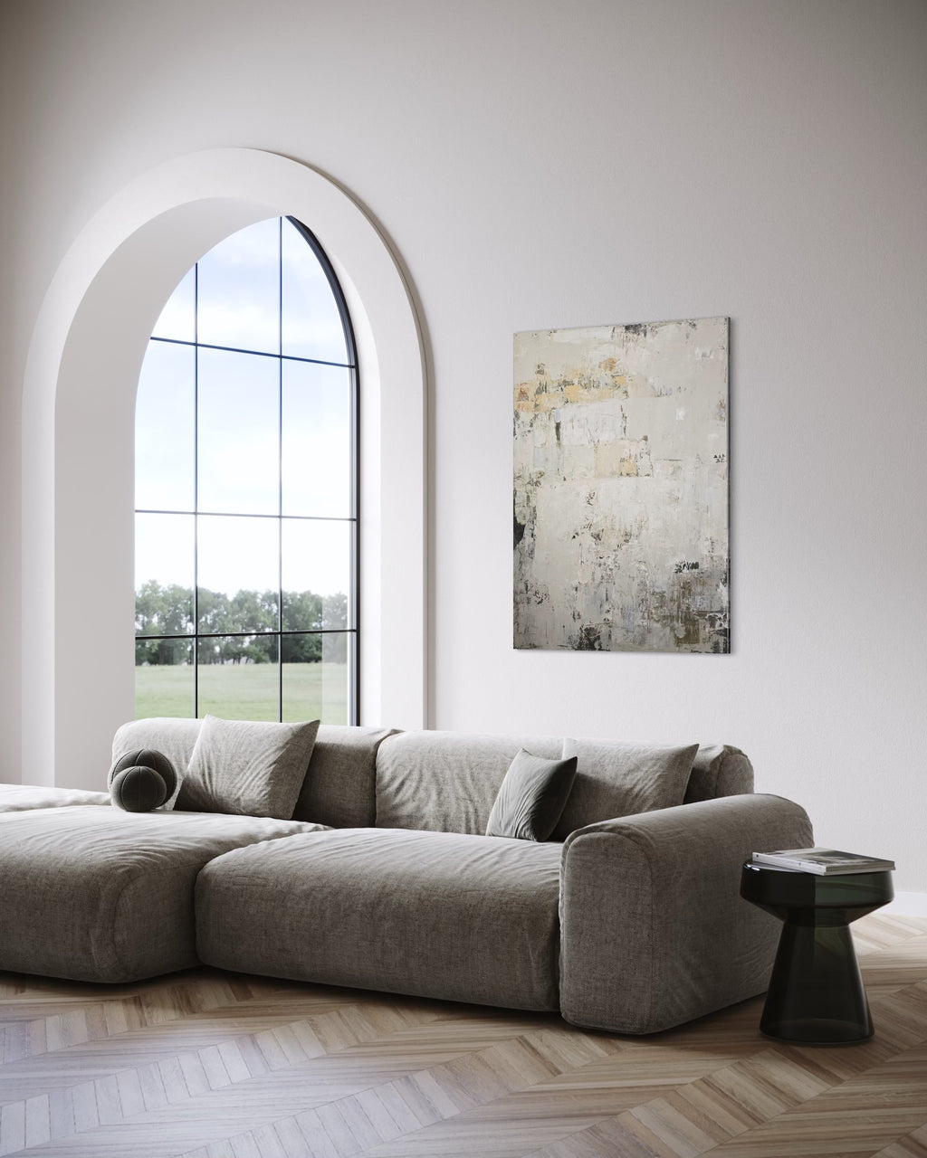 Abstraktus paveikslas - „Fade IV“. 120x90 cm