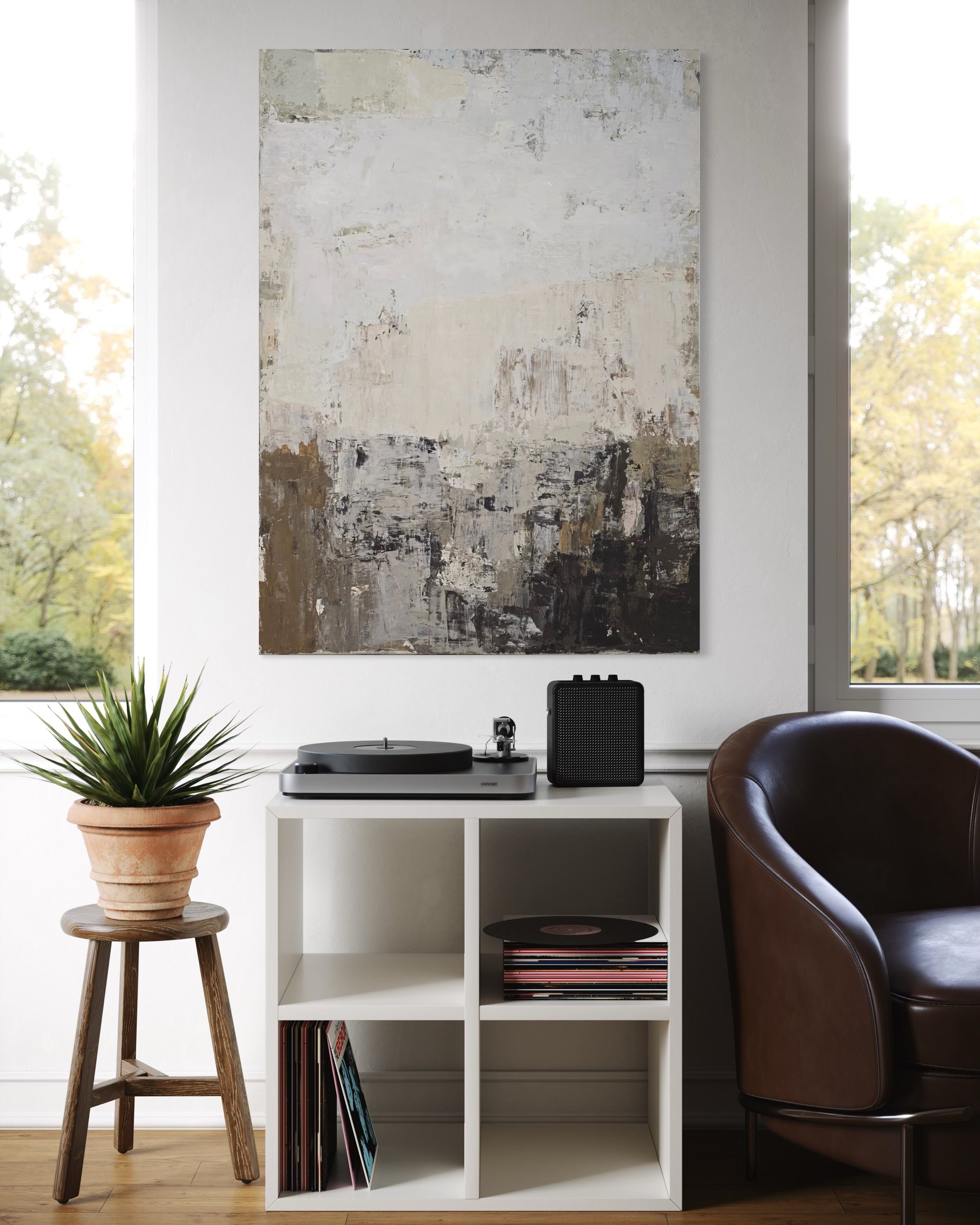 Abstraktus paveikslas -„Fade Series V“. 110×80 cm